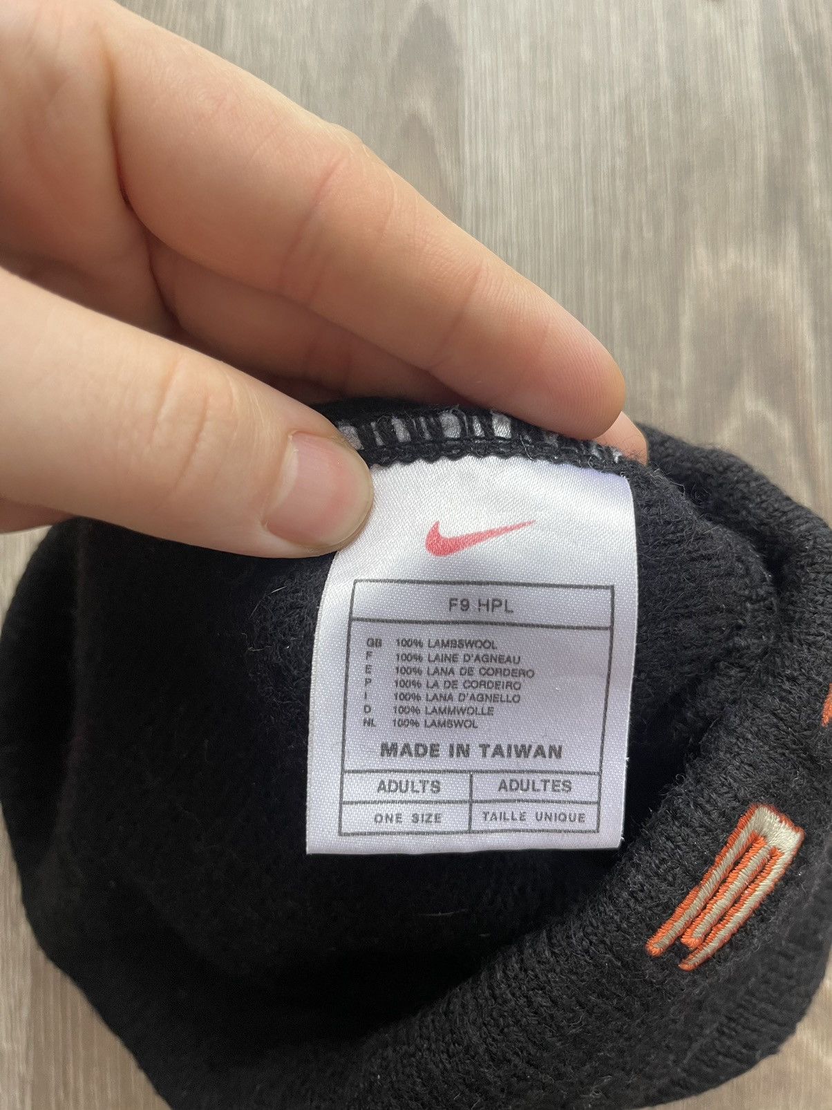 Nike × Vintage NIKE 2 SIDES LOGO VINTAGE WOOL WINTER HAT 90S MADE IN TAIWAN Size ONE SIZE - 5 Thumbnail