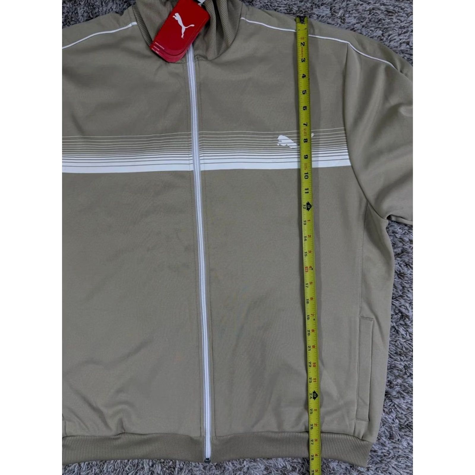 Puma VINTAGE Puma Streaming Cat Track Jacket Beige Men's XL Retro Full Zip Long Sleeve Polyamide Polyester Spring Fall Activewear Men Size XL Beige Retro Size US XL / EU 56 / 4 - 5 Thumbnail