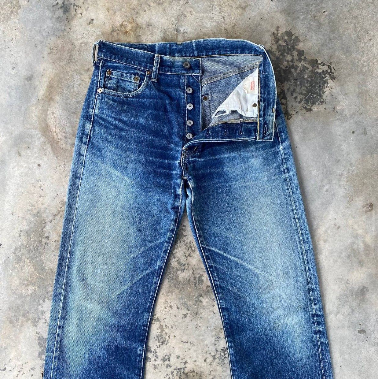 Levi's Vintage Clothing Vintage Levi’s 503BXX 90's Selvedge Denim Big E Repro 1950s Size US 29 - 10 Thumbnail