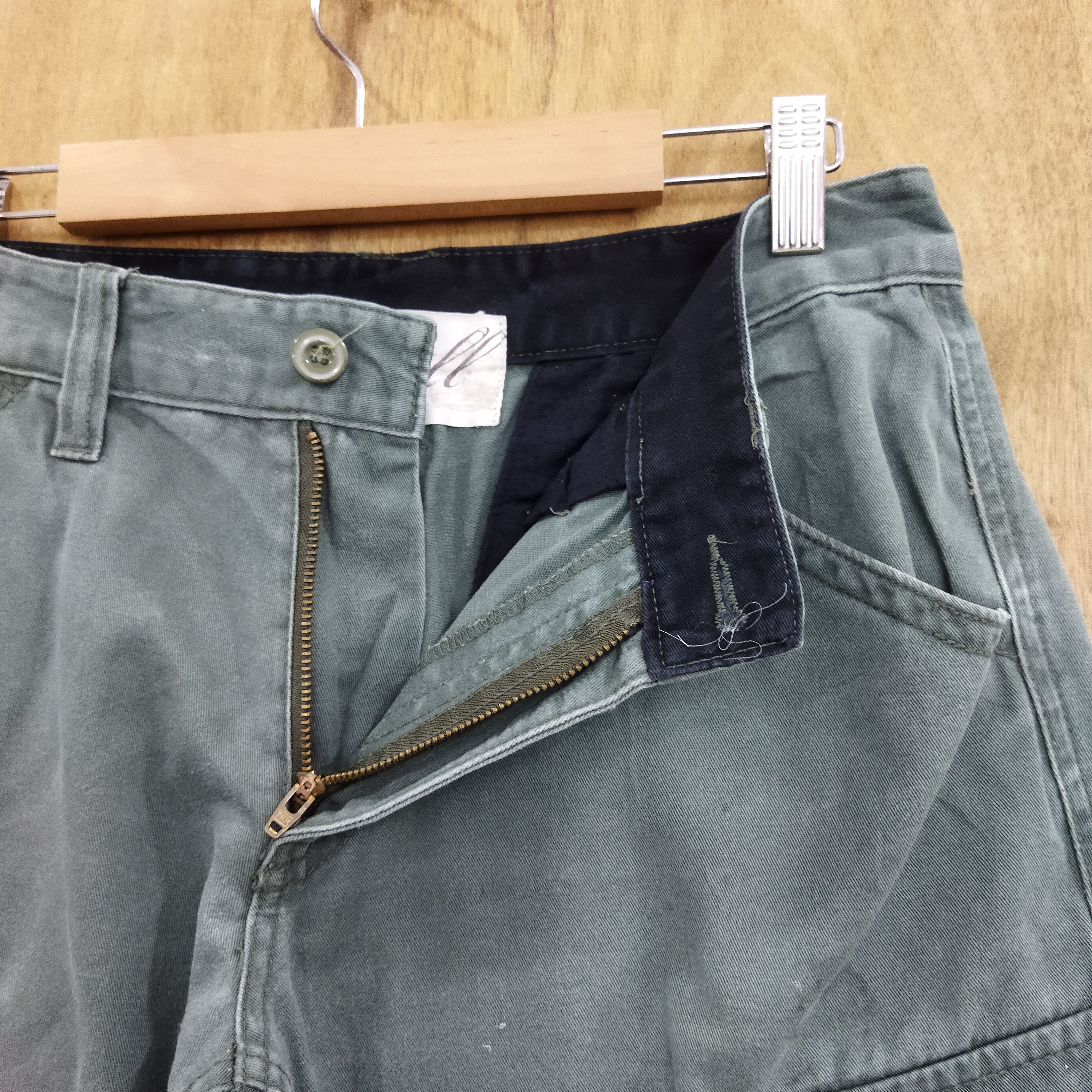 Japanese Brand BULL GREEN CARGO PANTS Size US 30 / EU 46 - 6 Thumbnail