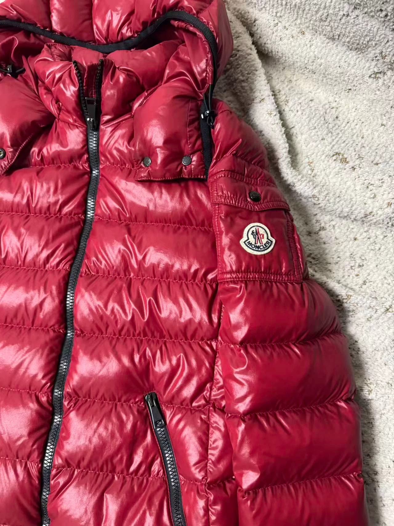 Moncler Moncler Red Puffer Jacket Size 0 99 New Size XS / US 0-2 / IT 36-38 - 2 Thumbnail