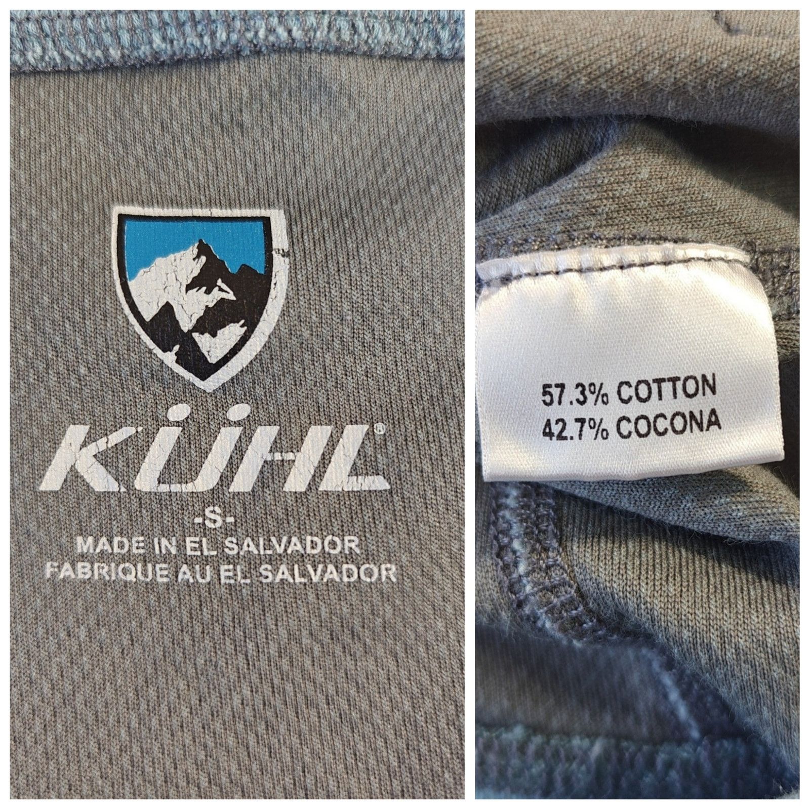 Kuhl Kuhl blue textured V-neck short sleeve tee sz S Size S / US 4 / IT 40 - 9 Thumbnail