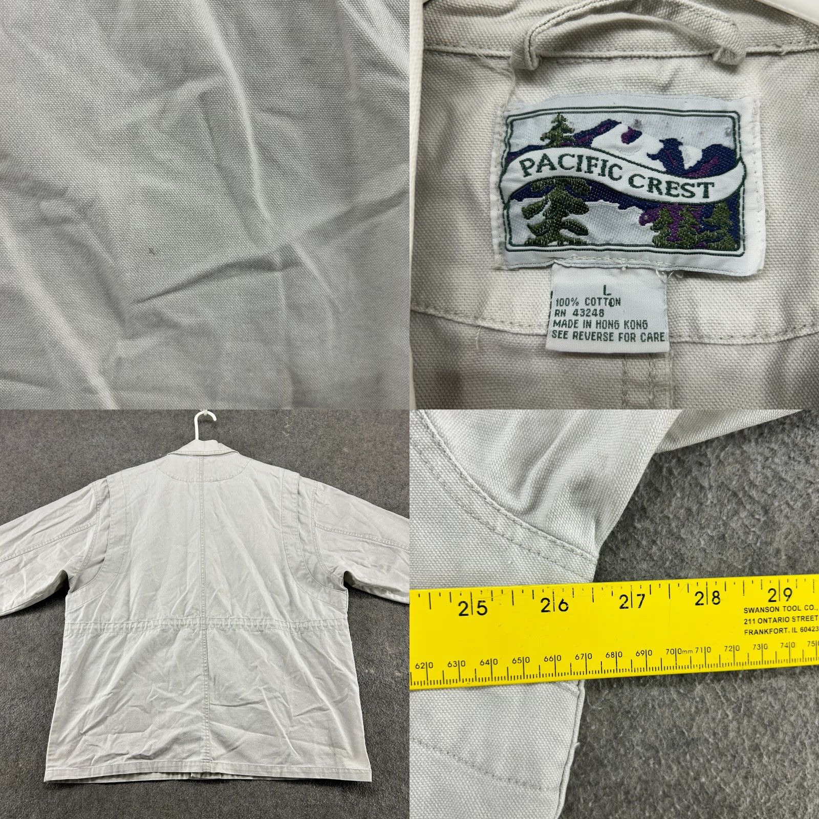 Vintage VINTAGE Pacific Crest Jacket Mens L Beige Cotton Canvas Chore Barn Coat 90s Y2K Size US L / EU 52-54 / 3 - 8 Thumbnail