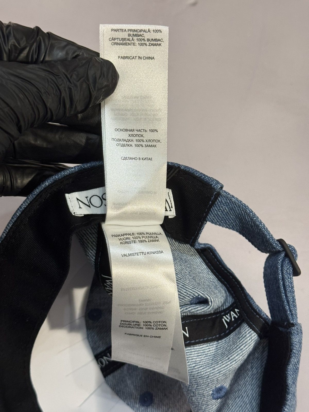 JW Anderson JW Anderson 3D Logo Denim Hat(Blue/OS) Size ONE SIZE - 12 Thumbnail