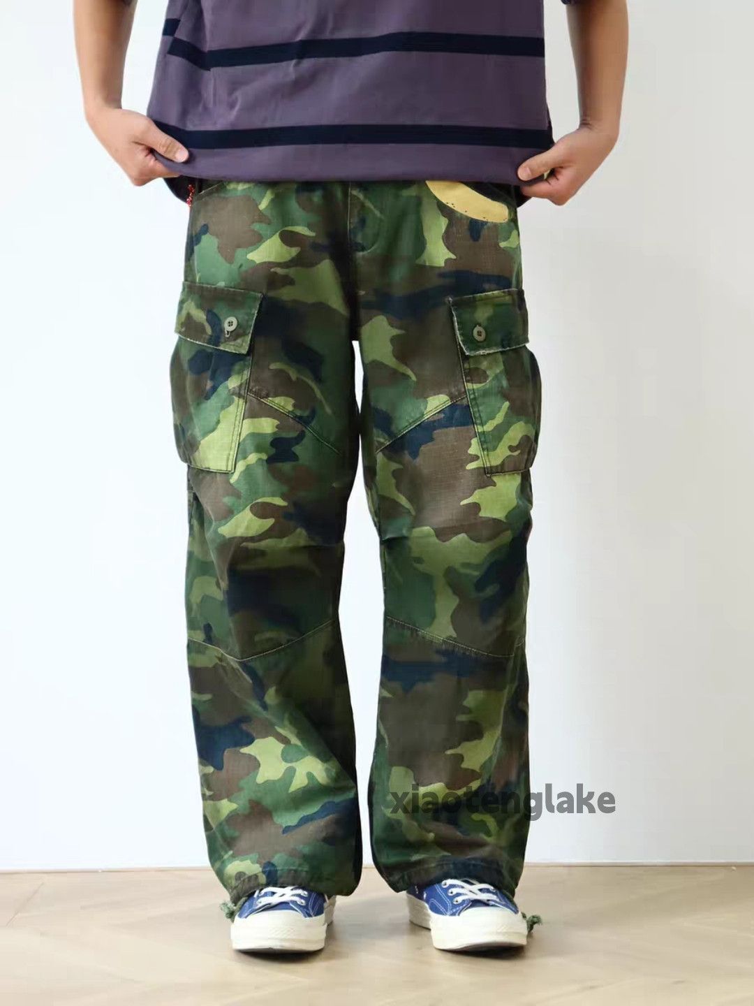 Vintage xtl vintage wide Leg military outdoor camo pants Size US 30 / EU 46 - 9 Thumbnail