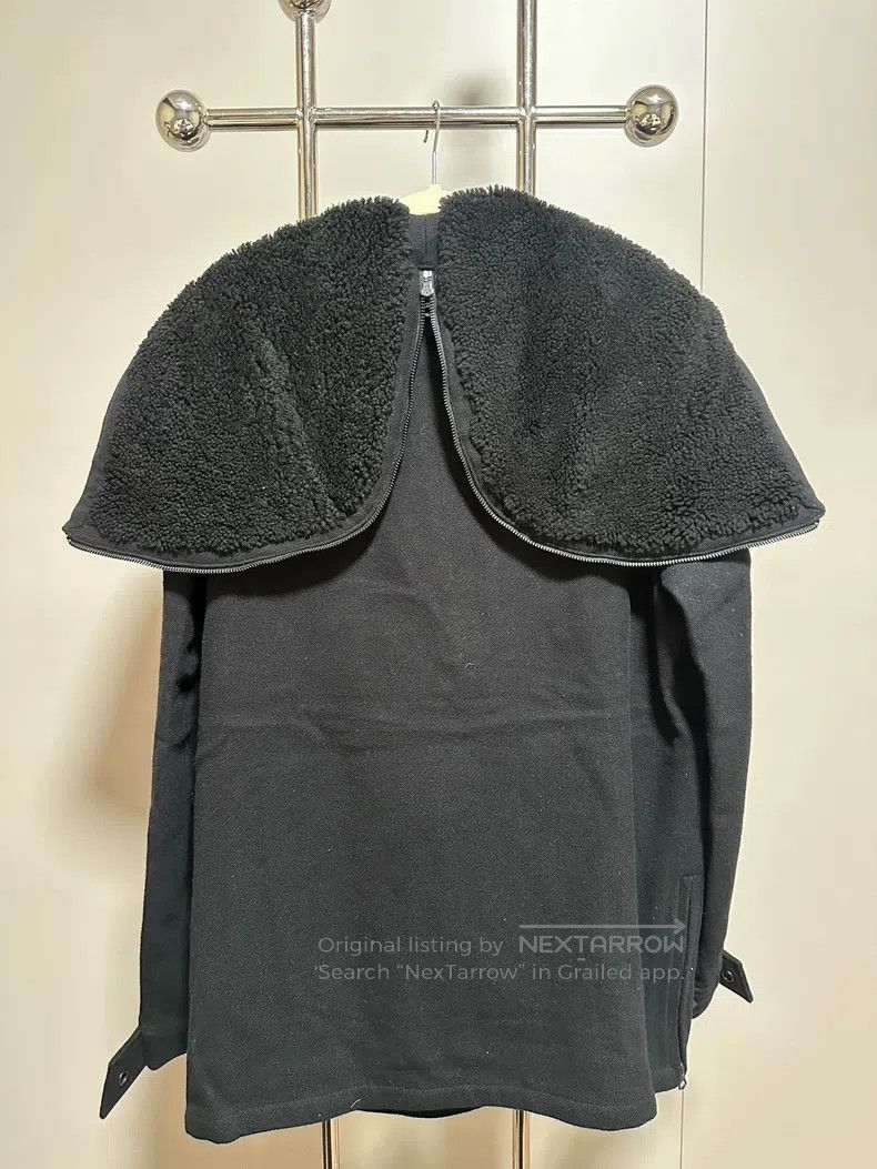 Acne Studios Acne Studios Lamb's wool cloak jacket, black Size US M / EU 48-50 / 2 - 4 Thumbnail