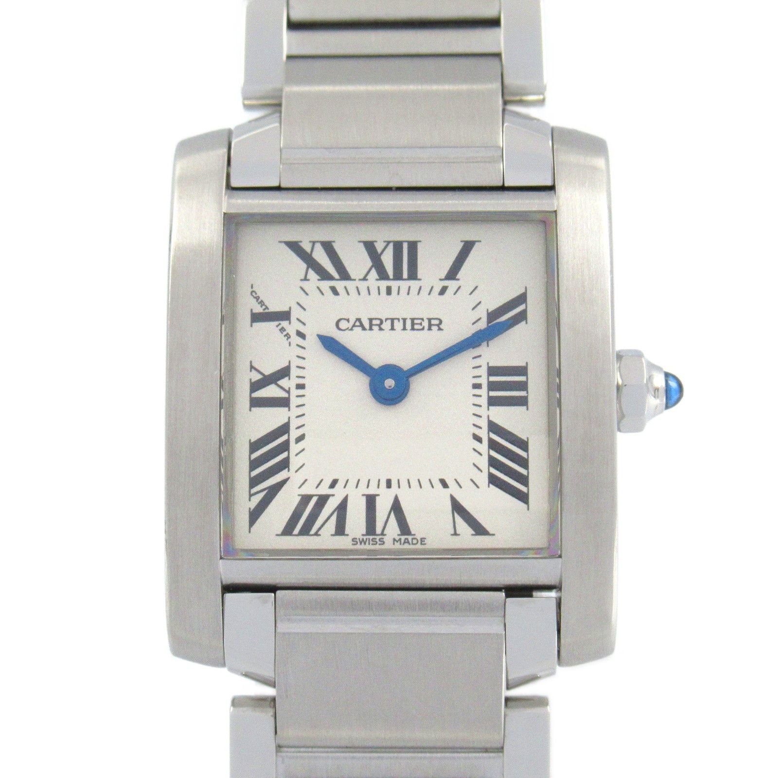 Cartier Cartier Cartier Tank Française Stainless Steel Watch Metal Quartz W51008Q3 Size ONE SIZE - 1 Thumbnail