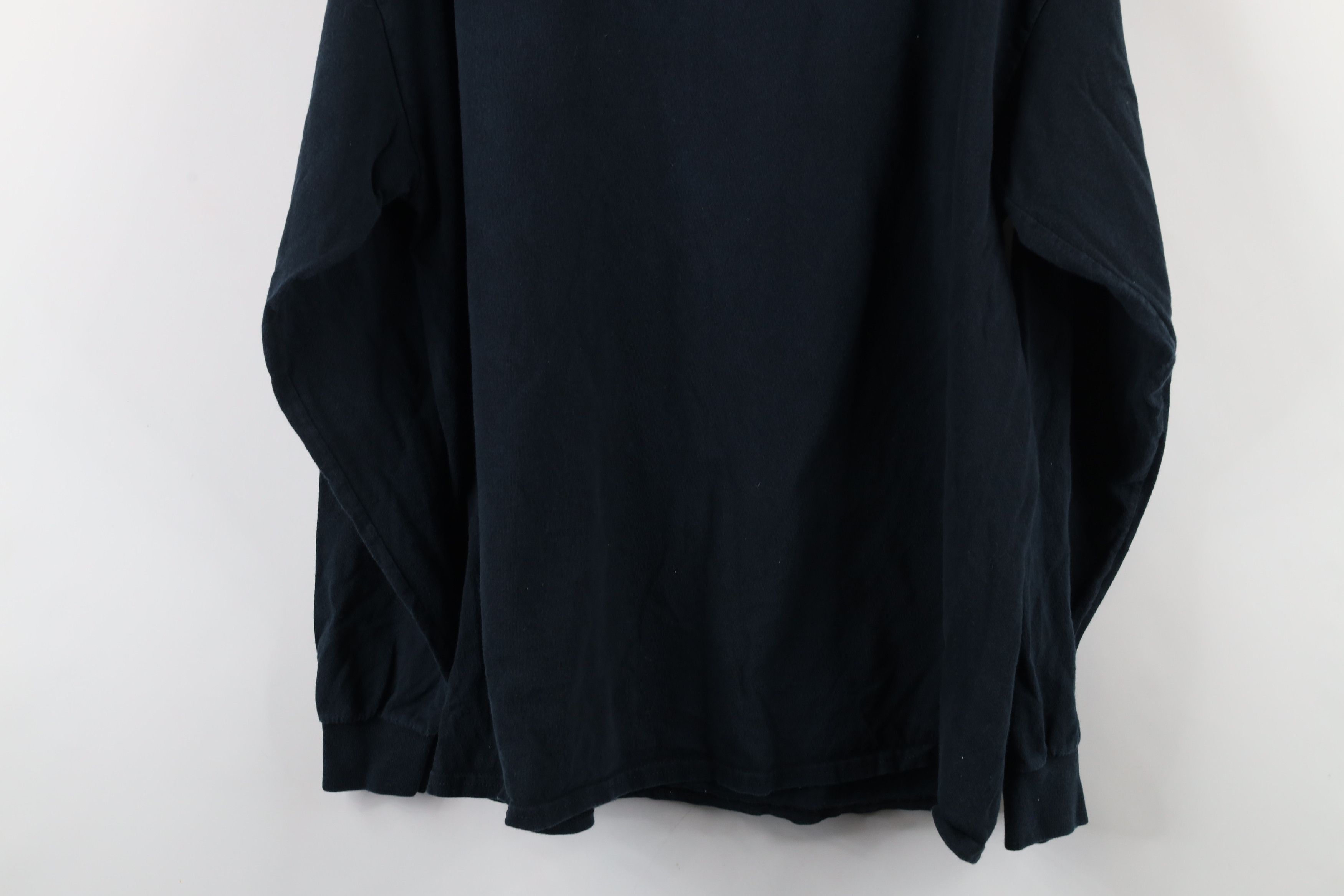 Vintage Vintage 90s Streetwear Cotton Long Sleeve T-Shirt Black Size US XL / EU 56 / 4 - 11 Thumbnail