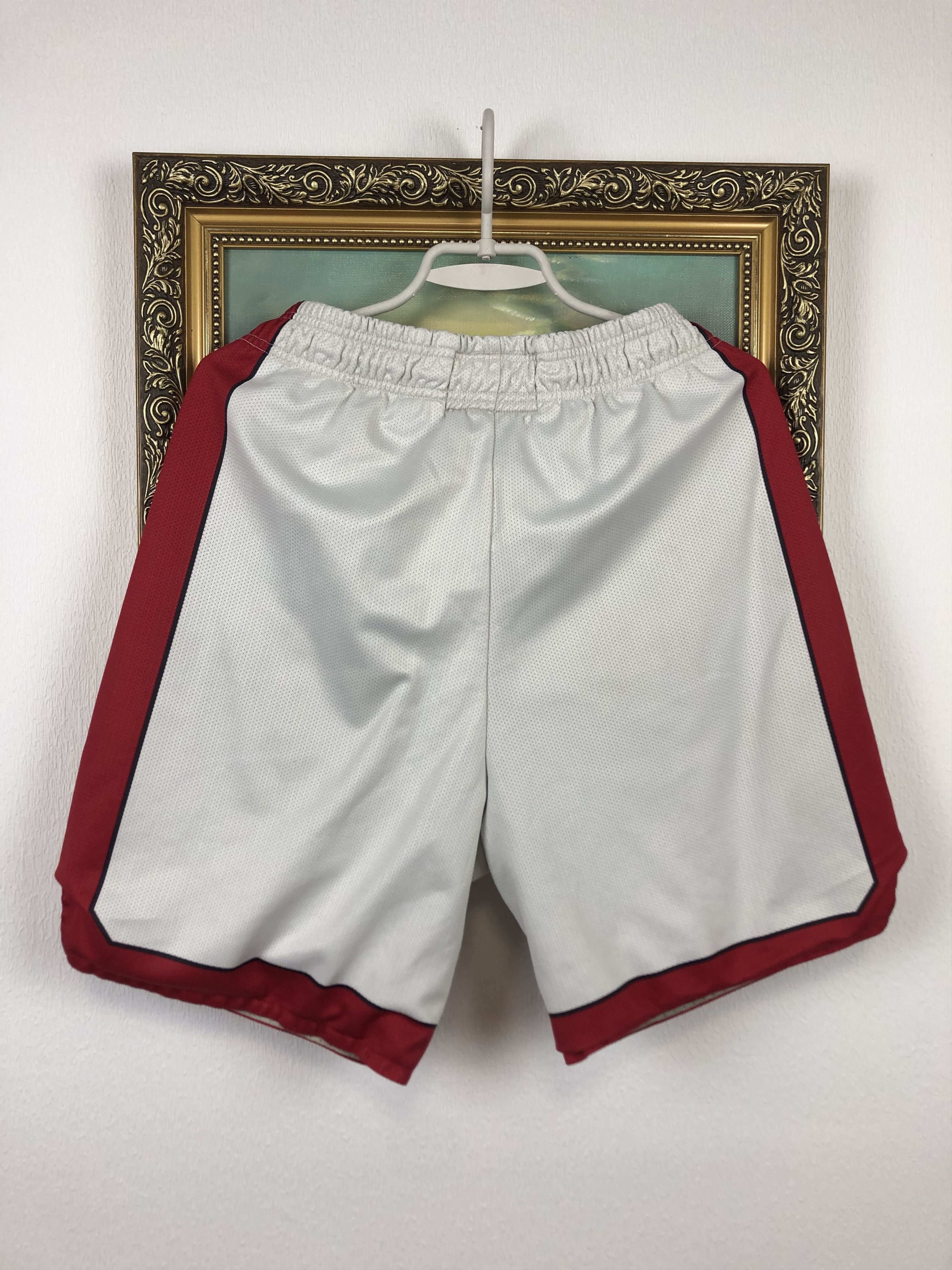 Vintage Champion Basketball Shorts White Miami Heat NBA M