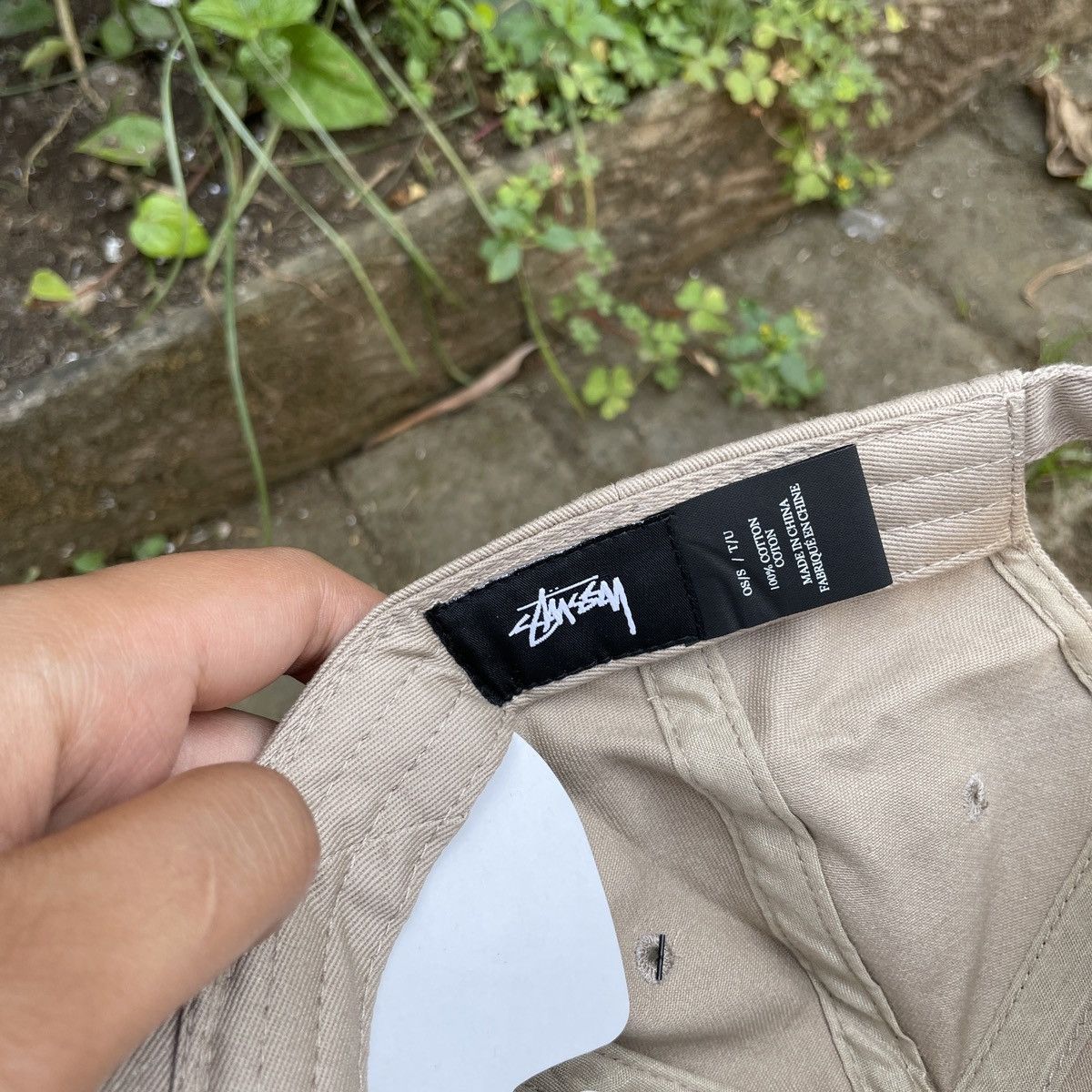 Stussy × Vintage STUSSY CAP LOW PROFILE CAP // KHAKI Size ONE SIZE - 6 Thumbnail