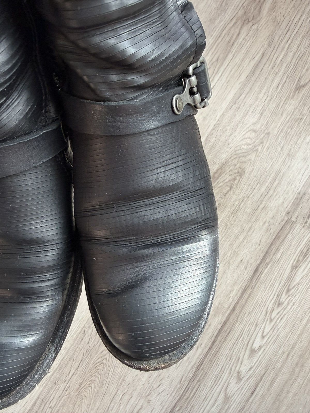 A.S.98 Airstep A.S.98 Black Leather Buckle Strap Zip Biker EU 38 Size US 8 / IT 38 - 23 Thumbnail