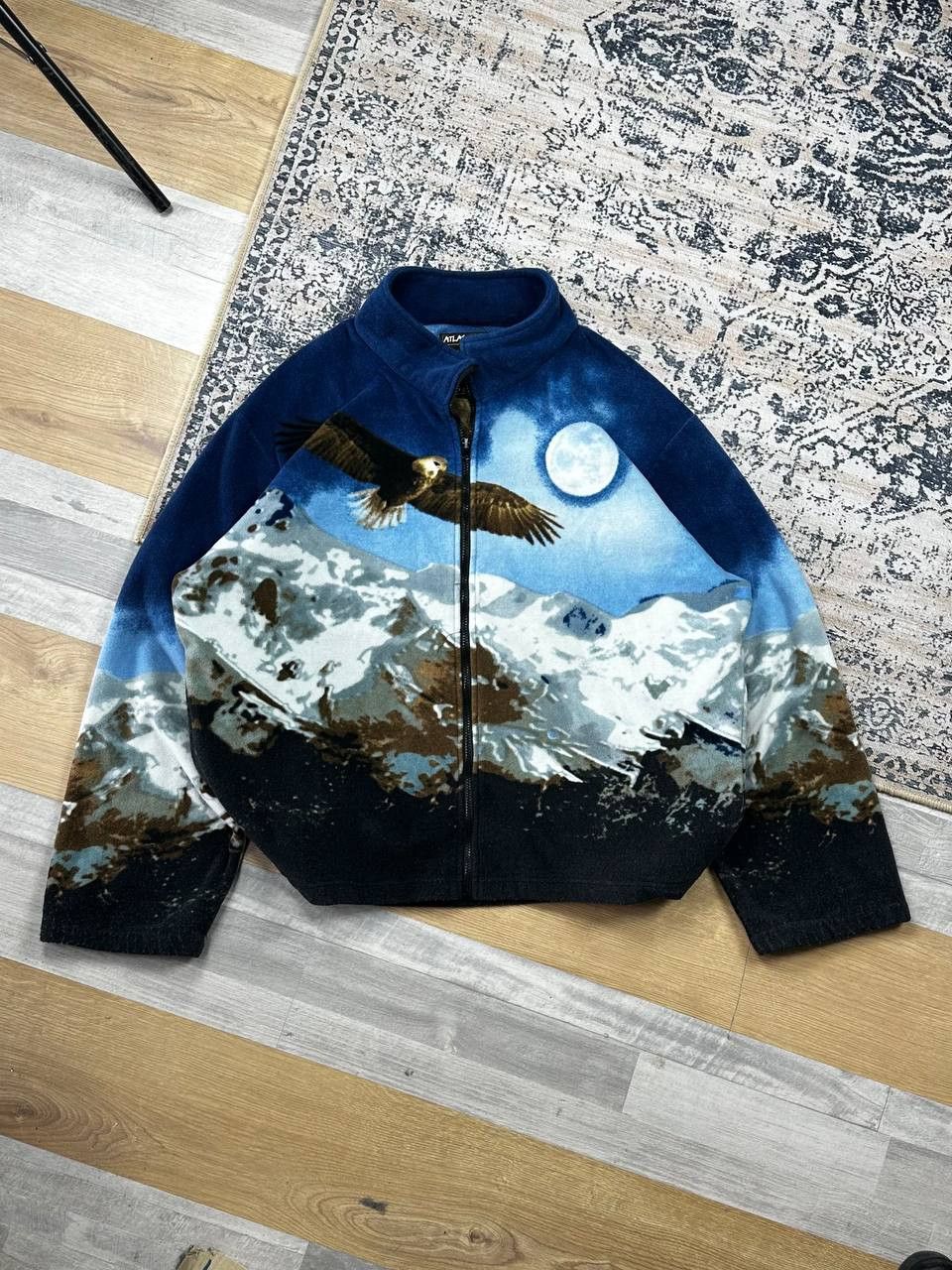 Vintage Vintage Printed Eagle USA Fleece Jacket Outdoor Size US XXL / EU 58 / 5 - 3 Thumbnail