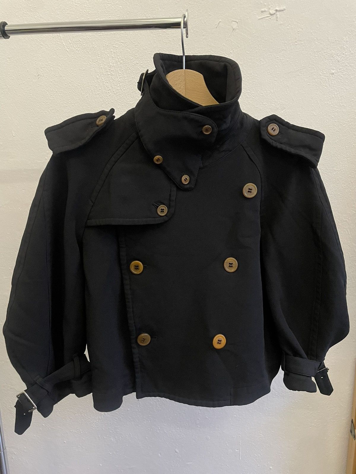Comme des Garcons Comme des Garçons FW'16 (FW'11) Short Trench Pea Coat Size S / US 4 / IT 40 - 8 Thumbnail