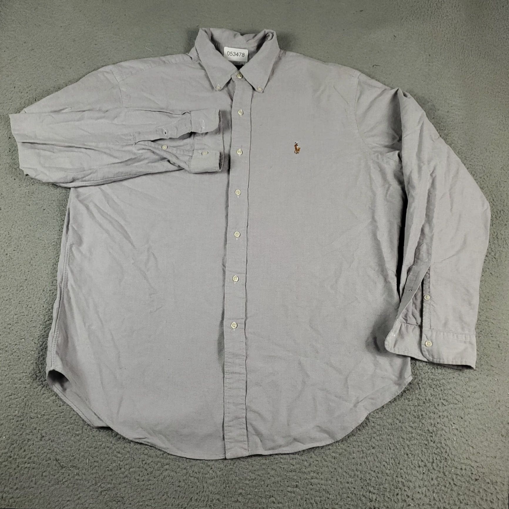 Ralph Lauren Ralph Lauren Shirt Mens XL Gray Pony Casual Button Up Long Sleeve Size US XL / EU 56 / 4 - 3 Thumbnail