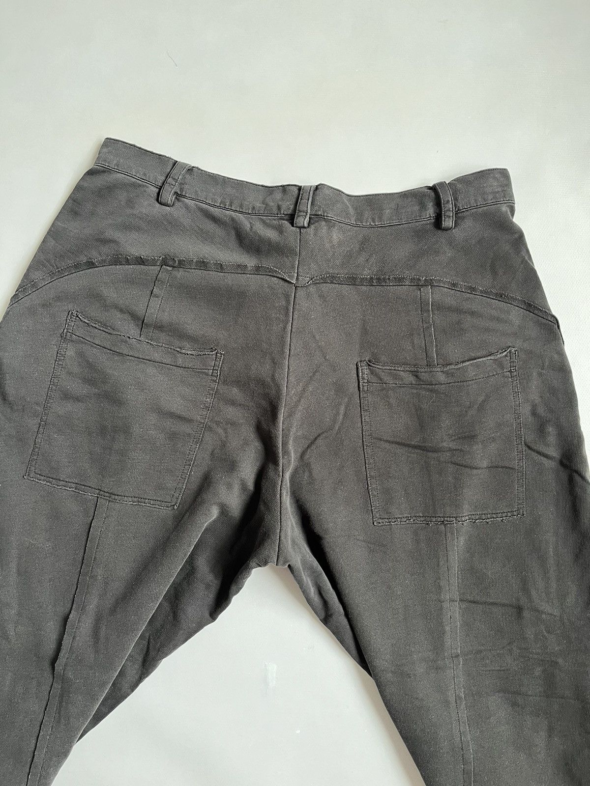 Black Label × Rundholz × Yohji Yamamoto RUNDHOLZ Black Label Unisex Distressed Wide Leg Trousers Size 36" / US 14 / IT 50 - 14 Thumbnail