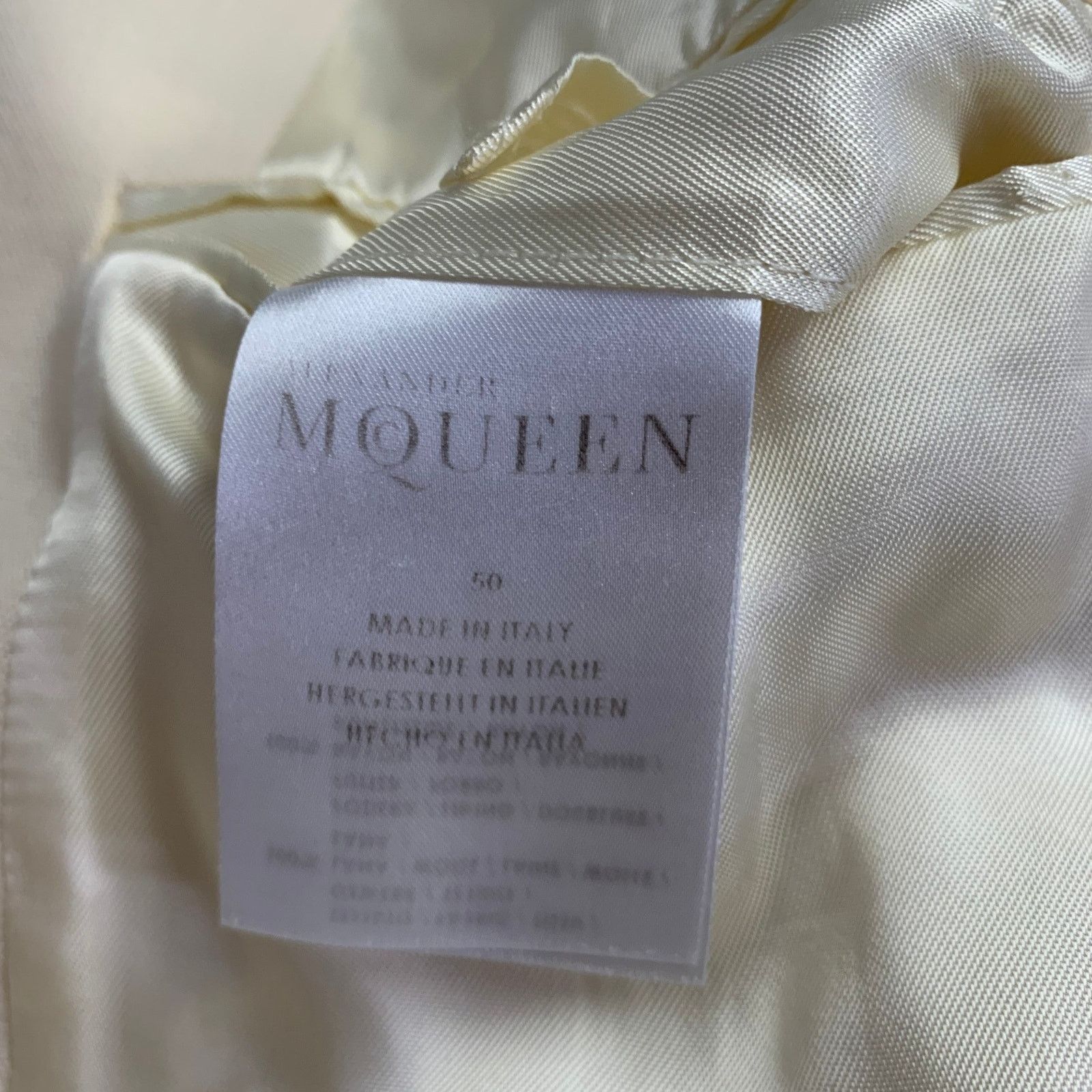 Alexander McQueen Size 40 Beige Wool Single Breasted Sport Coat Size 40R - 10 Thumbnail
