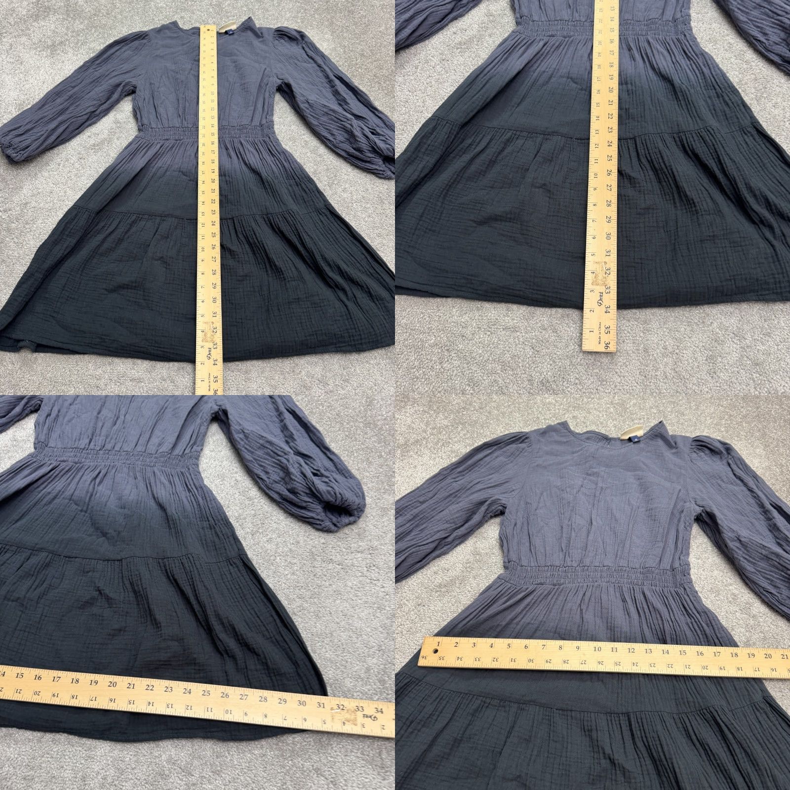 Vintage VINTAGE Universal Thread Cotton Midi Dress Women Medium Blue Ombre Boho Casual Pockets 90s Size M / US 6-8 / IT 42-44 - 8 Thumbnail