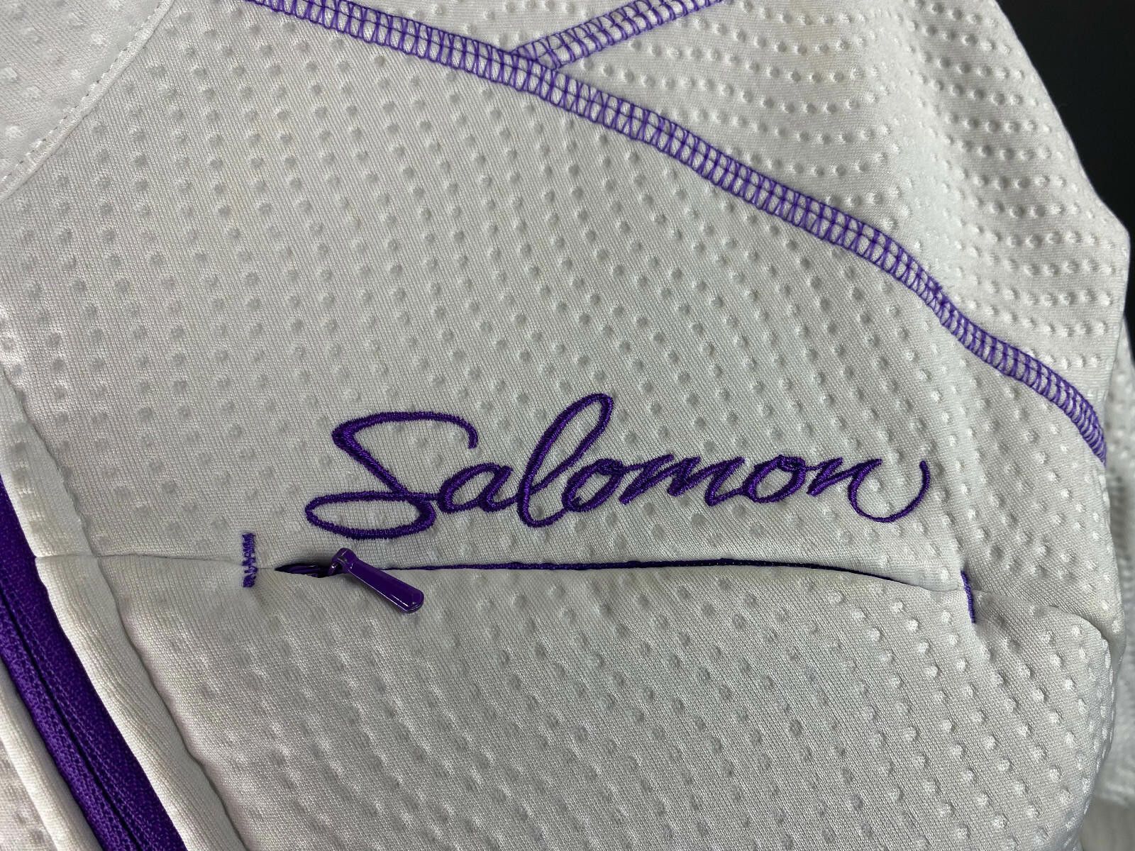 Salomon Salomon White Full Zip Long Sleeve Ski Fleece Sweater Size M Size M / US 6-8 / IT 42-44 - 3 Thumbnail
