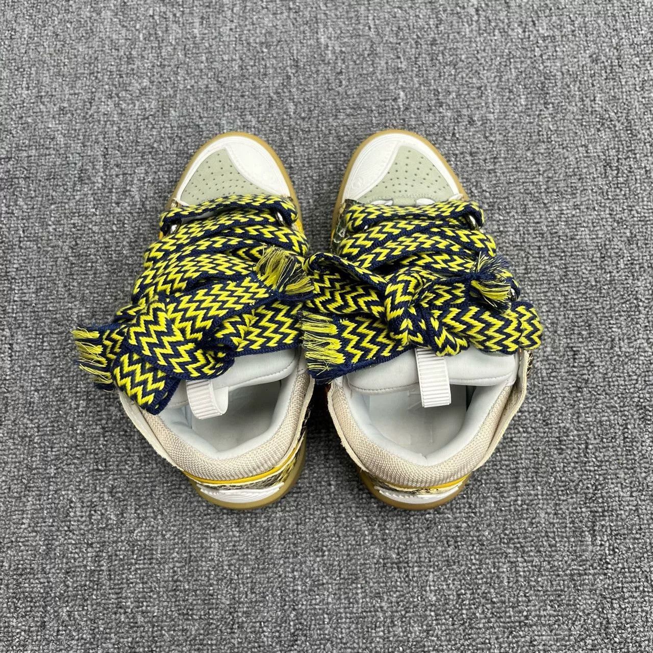 Lanvin Lanvin Runway Colorblock Brown Snake Sneakers Size US S / EU 44-46 / 1 - 3 Thumbnail
