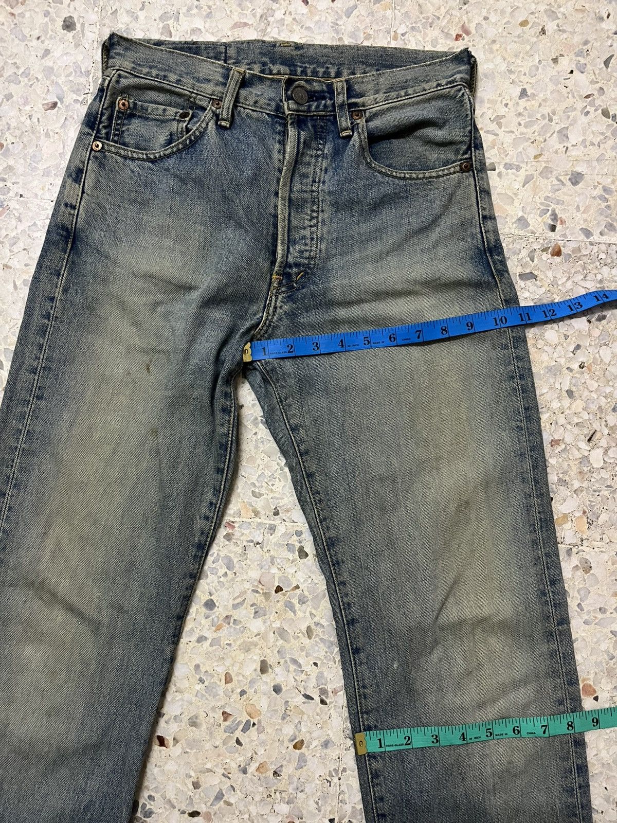 Levi's Vintage Clothing Levi’s 503B Selvedge Denim – Vintage Distressed Fade Size US 29 - 16 Thumbnail