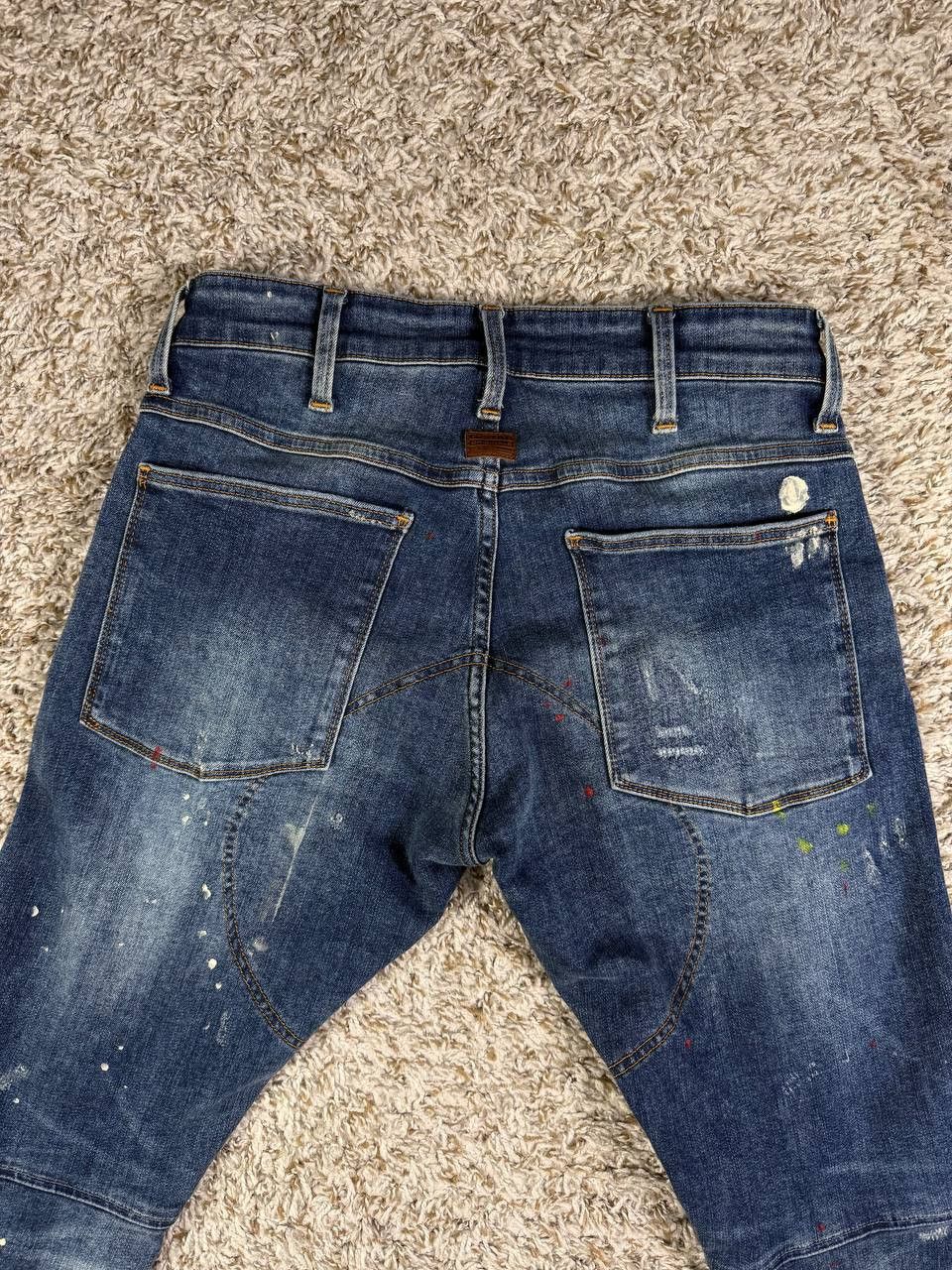 G-Star G-Star RAW 5620 3D Zip Knee Skinny Distressed Size US 29 - 10 Thumbnail