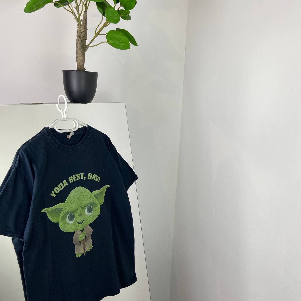 Vintage "Yoda Best, Dad" Vintage Star Wars Movie T-Shirt Size US L / EU 52-54 / 3 - 1 Thumbnail