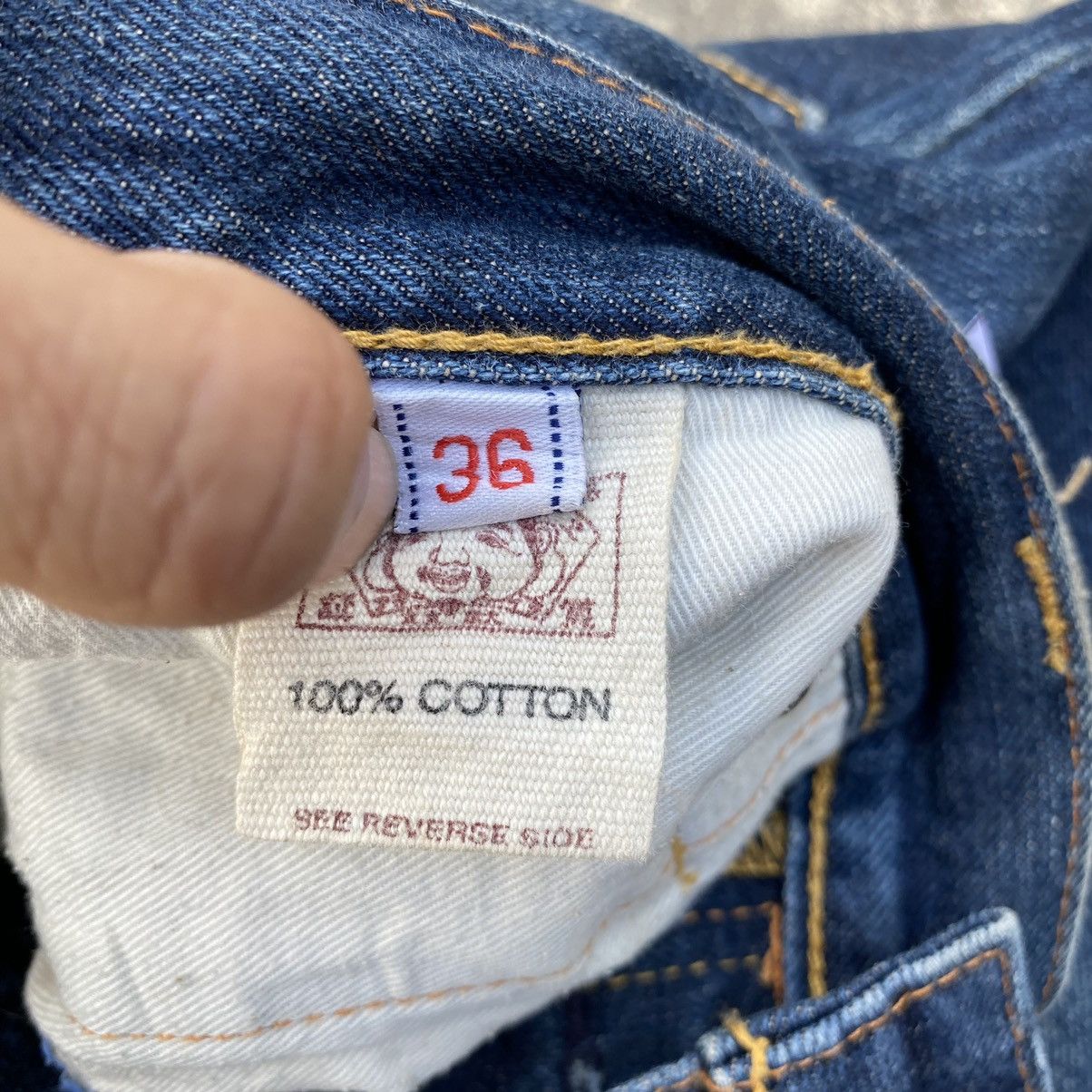 Evisu Vintage evisu seagull selvedge jeans Size US 36 / EU 52 - 10 Thumbnail