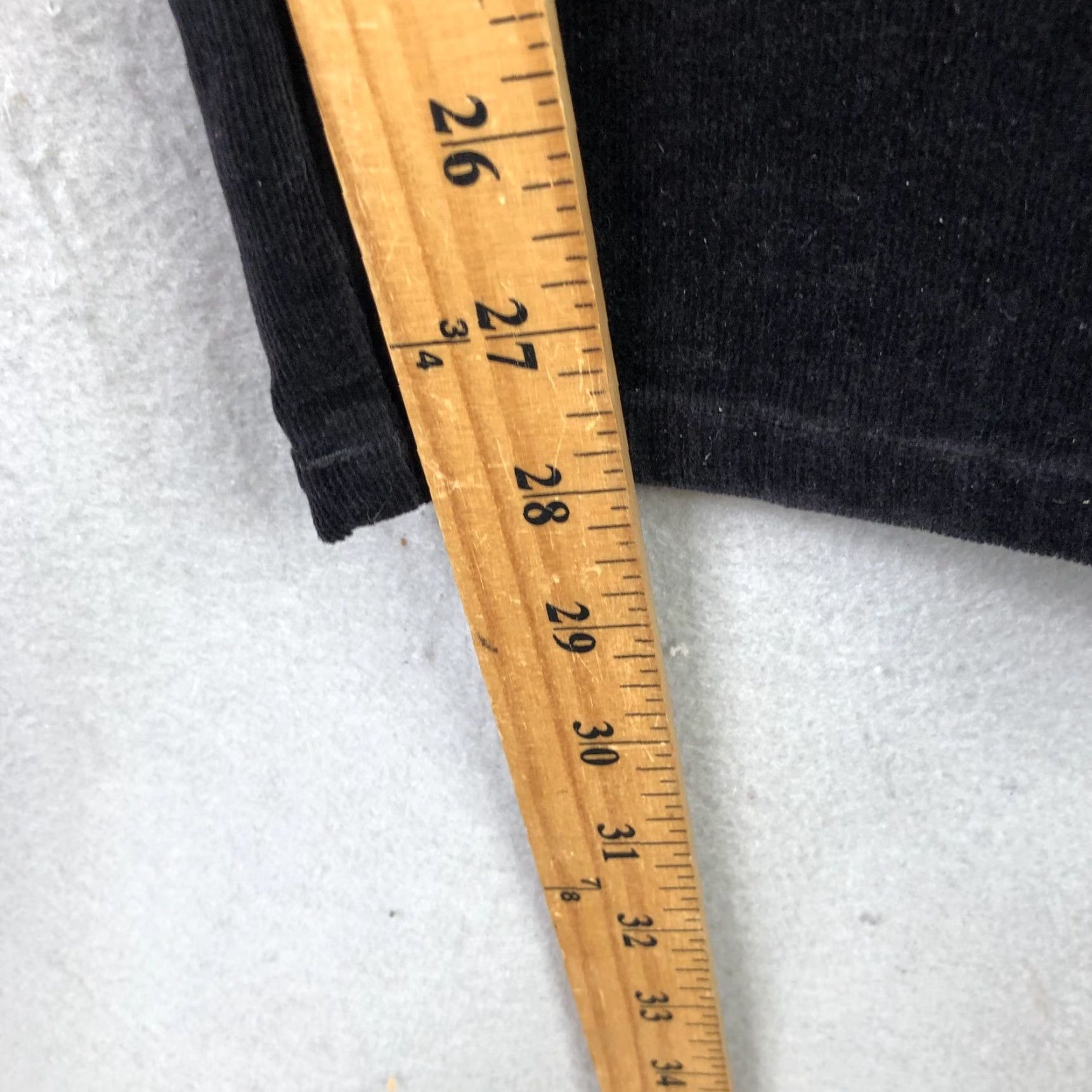 Denim & Co. Denim & Co. Pants Womens XL Black Corduroy Pull On Elastic Waist Straight Leg Size 40" / US 18 - 5 Thumbnail