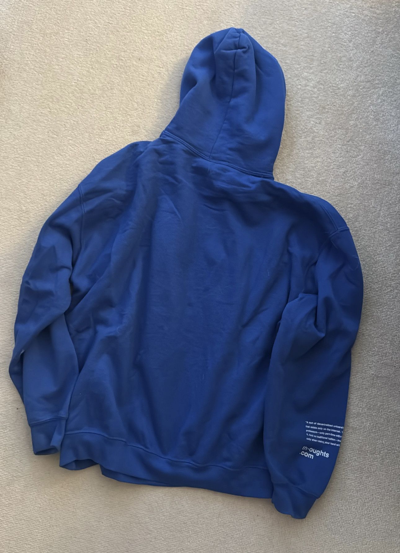 Benjamin Edgar thoughts hoodie blue size large Size US L / EU 52-54 / 3 - 3 Thumbnail