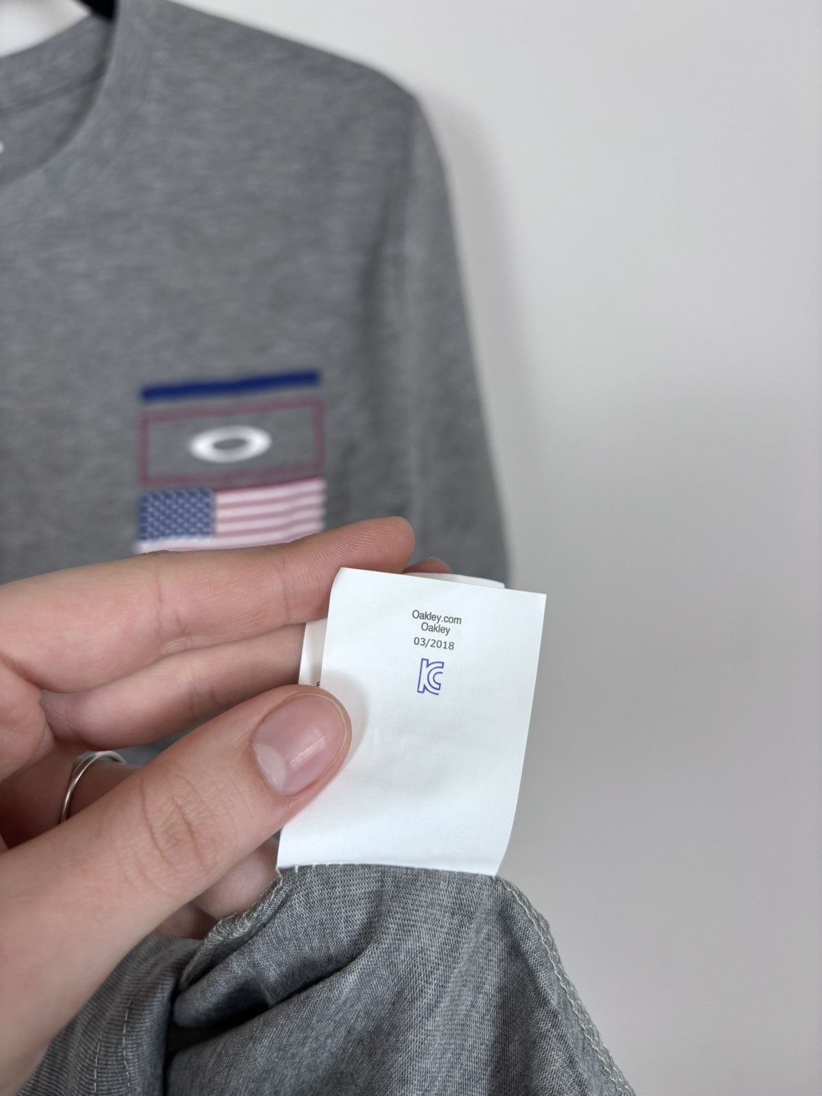 Oakley Oakley Gray Melange NWT Texas USA T-Shirt Tee Men’s Big Logo Size US S / EU 44-46 / 1 - 16 Thumbnail