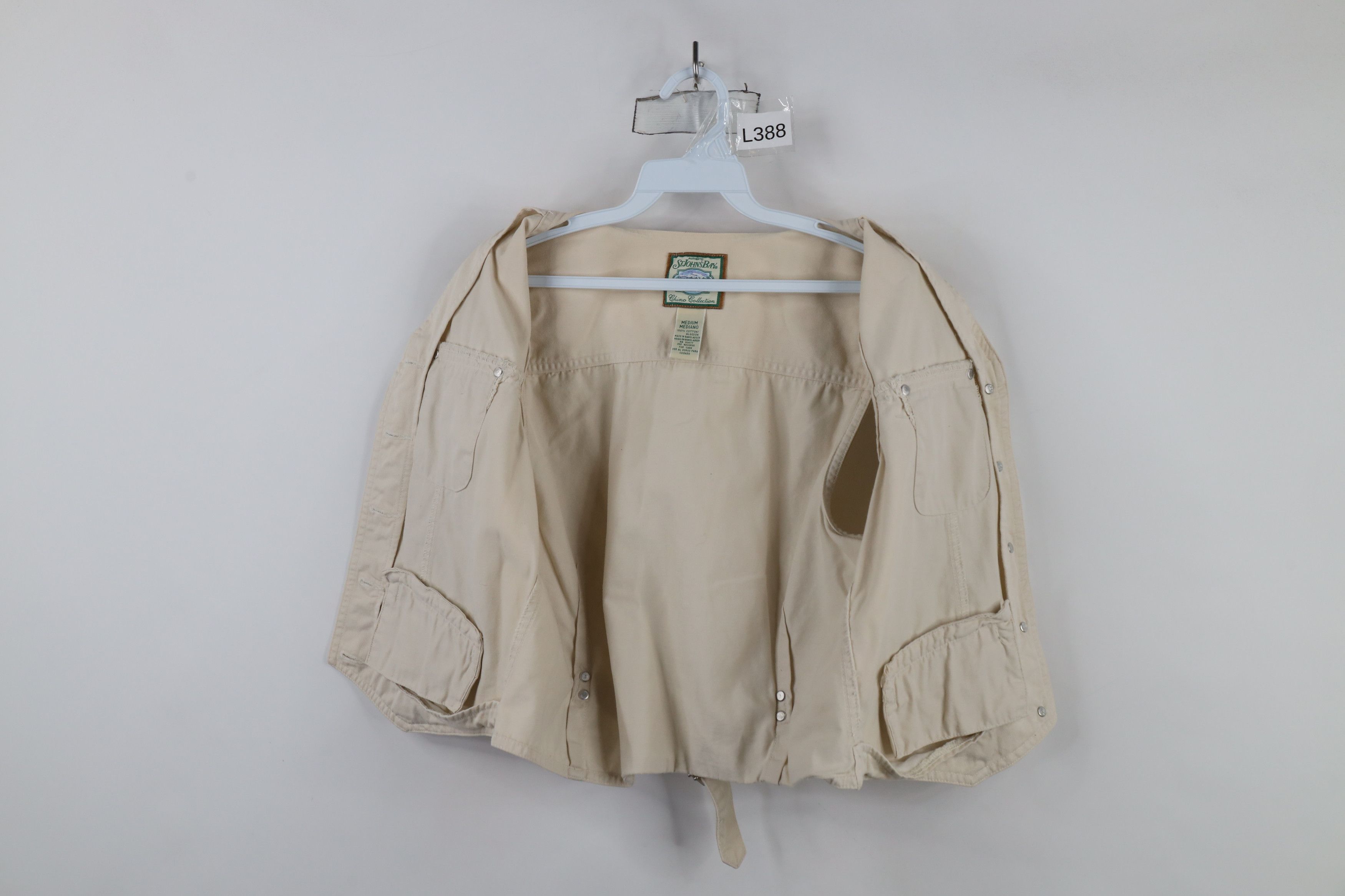Vintage Vintage 90s Streetwear Chino Button Vest Jacket Beige Size M / US 6-8 / IT 42-44 - 6 Thumbnail