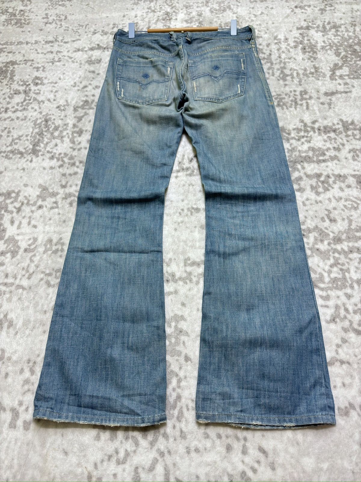 Diesel Diesel Zathan Regular Bootcut Light Wash Denim Jeans Y2K Size US 30 / EU 46 - 2 Thumbnail