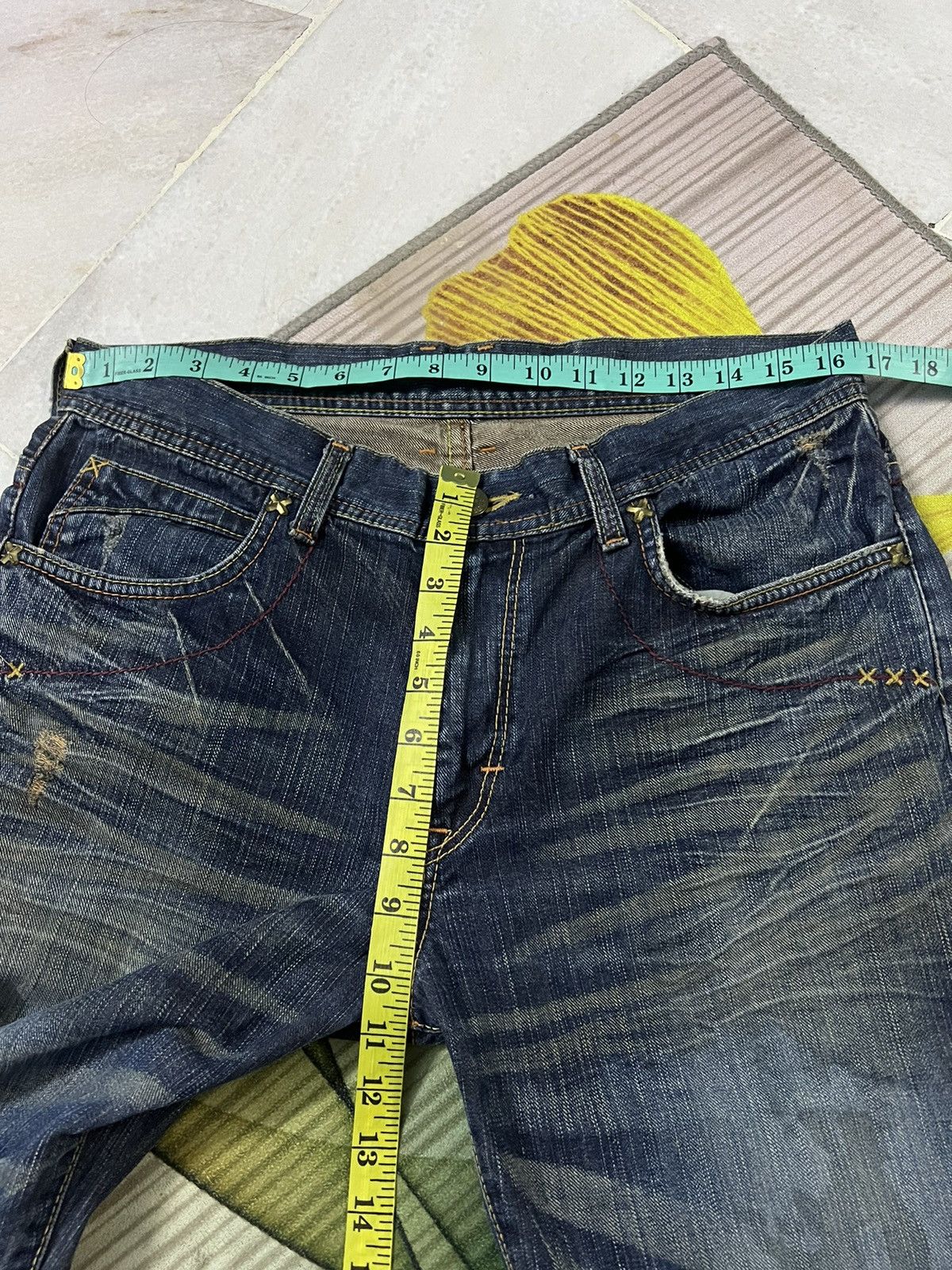 Japanese Brand × Lee × Vintage VINTAGE LEE RIDER DISTRESSED FLARE JEANS JAPAN Size US 33 - 14 Thumbnail