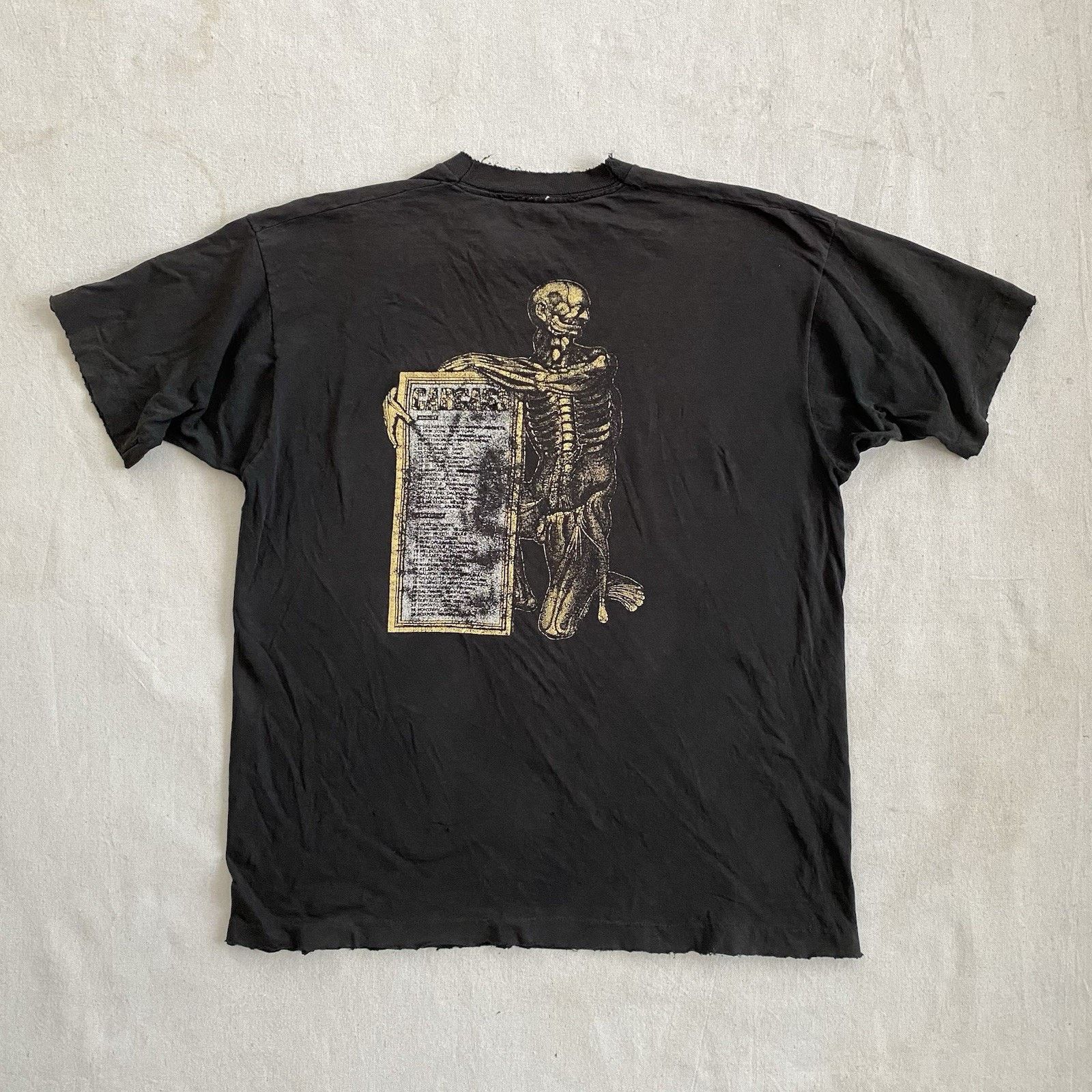 Fruit Of The Loom Vintage 90s Carcass Necroticism Death Metal Band T-Shirt XL Size US XL / EU 56 / 4 - 8 Thumbnail