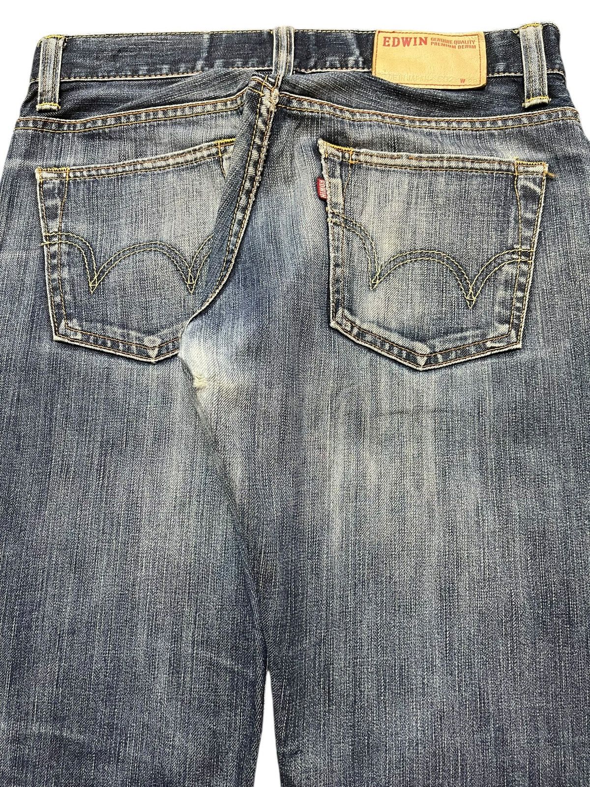 Vintage 90s Edwin Japan 502 Faded Wash Distress Jeans