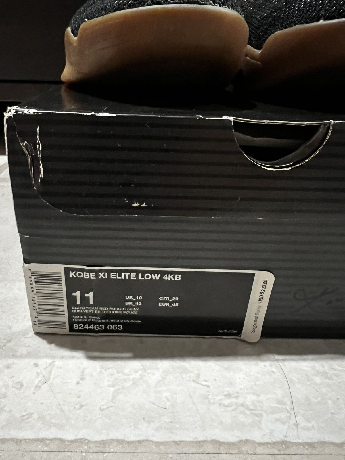 Nike Nike Kobe XI (11) Elite Low 4KB Black Horse Size US 11 / EU 44 - 6 Thumbnail