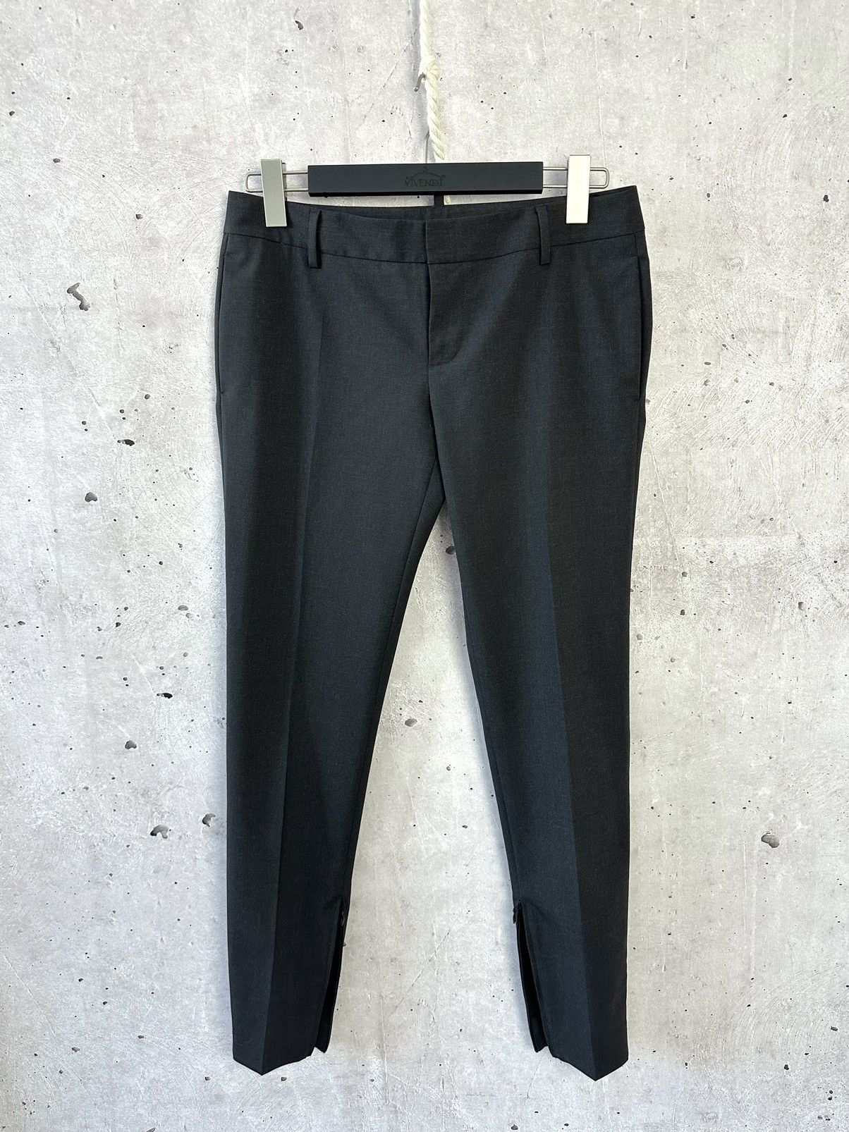 Dsquared2 D2 Dsquared2 Grey Wool Ankle Zip Made in Italy Pants Size 27" / US 4 / IT 40 - 1 Thumbnail