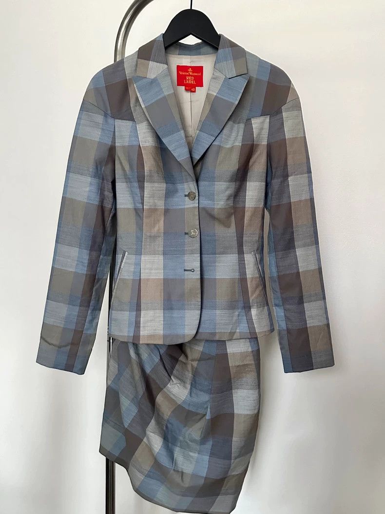 Vivienne Westwood Vivienne Westwood Morandi blue suit jacket top JK uniform Size S / US 4 / IT 40 - 3 Thumbnail