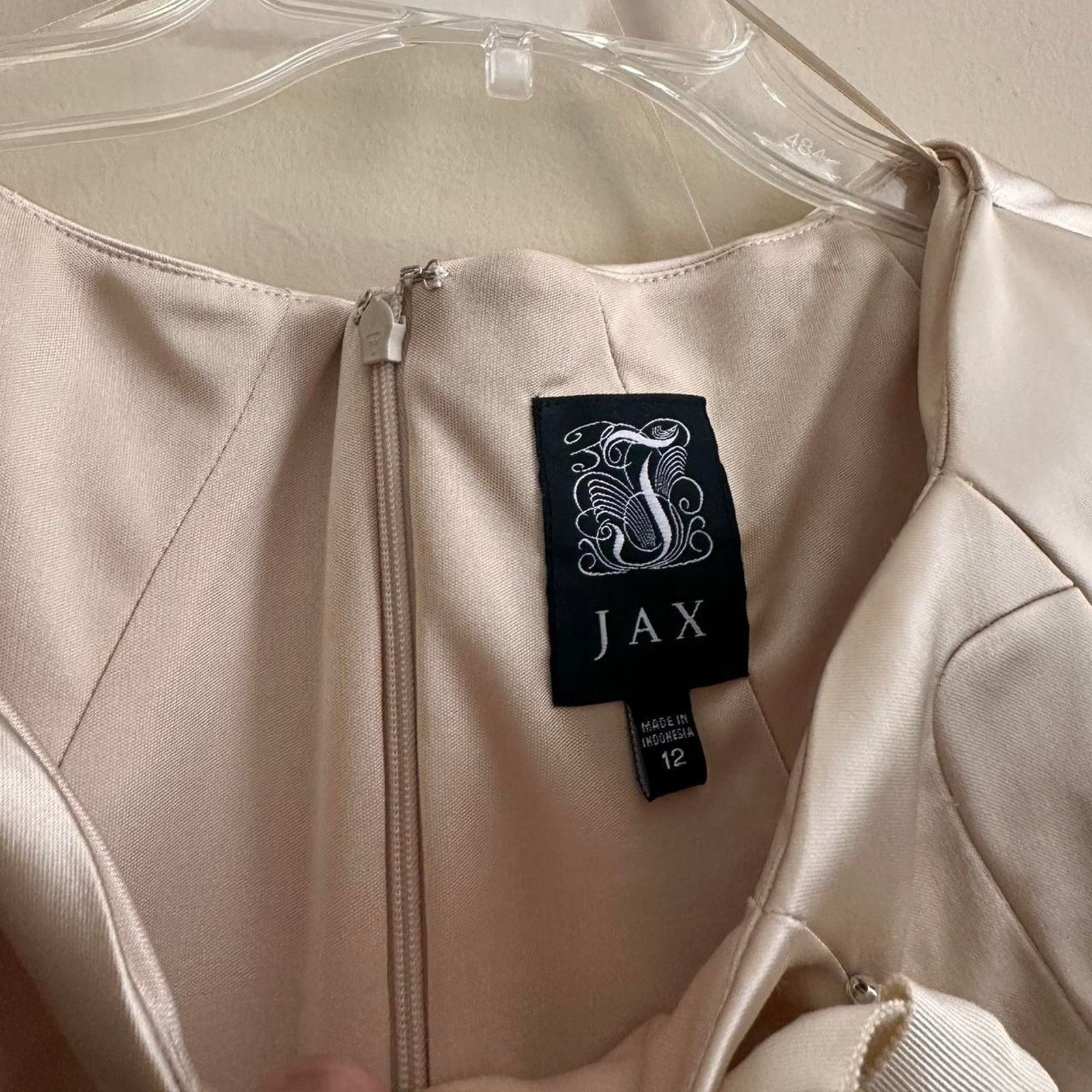 Vintage Jax Ivory Silk Dress Size 12 Size XL / US 12-14 / IT 48-50 - 3 Thumbnail
