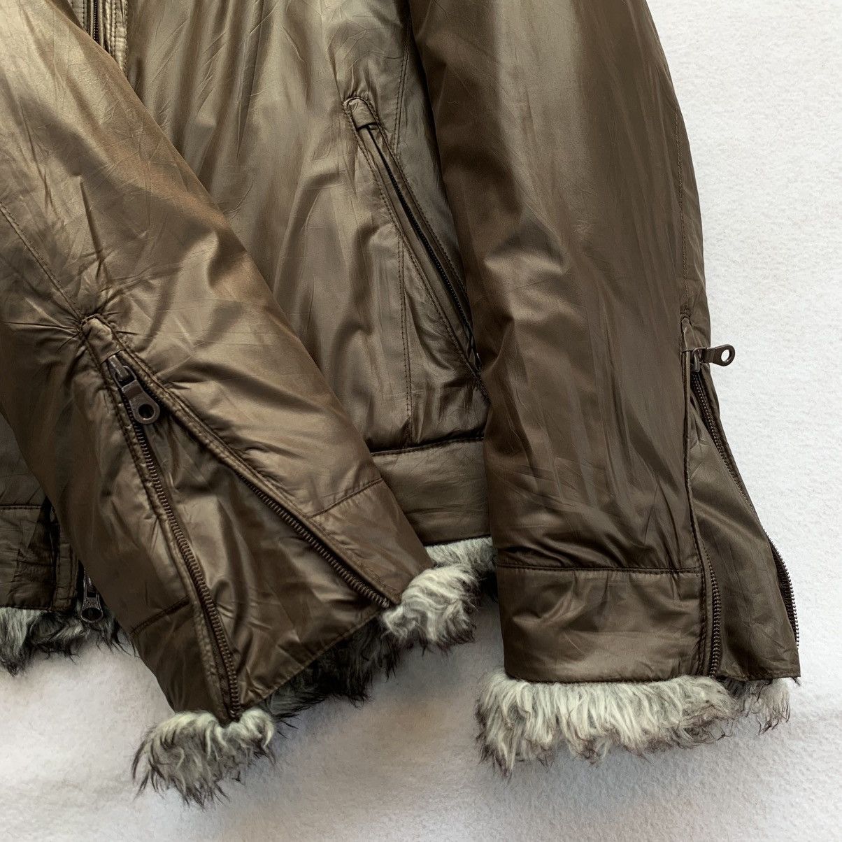 HIDEAWAYS 2000s Hideaways Nicole Faux Fur Puffer Zipper Jacket Size US M / EU 48-50 / 2 - 9 Thumbnail
