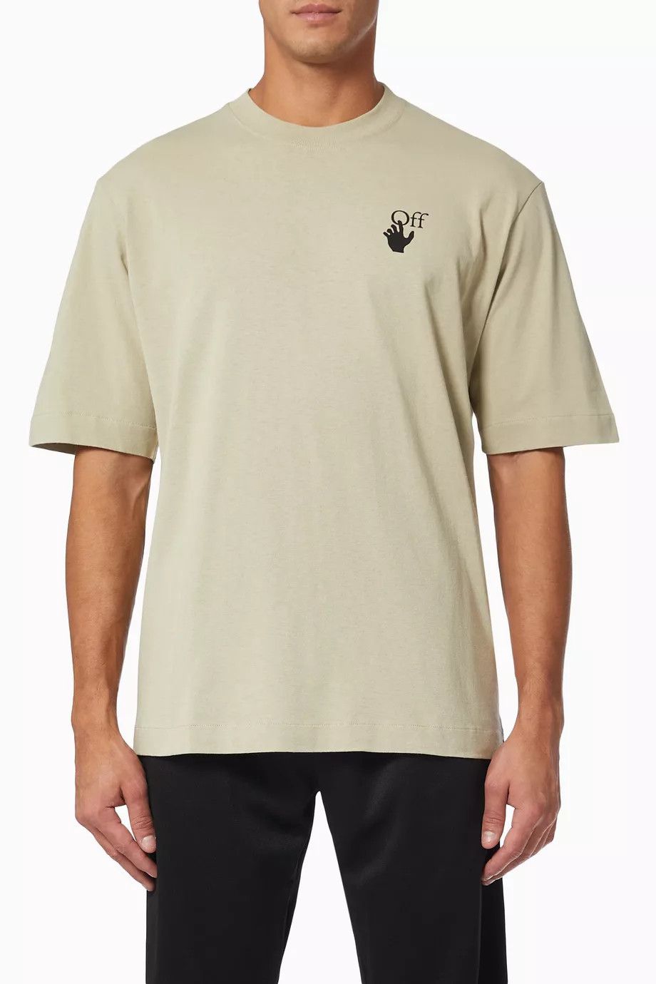 Off-White Beige Bubble Arrows Logo T-Shirt Size US S / EU 44-46 / 1 - 4 Thumbnail