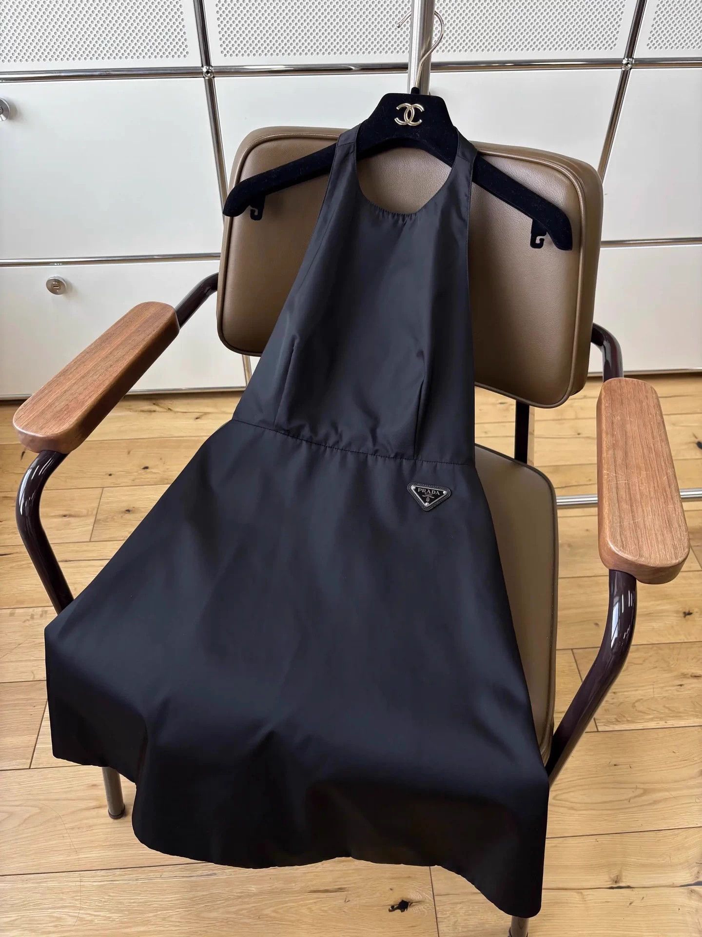 Prada Prada Limited Black Triangle Logo Halter Backless Dress IT38 Size XS / US 0-2 / IT 36-38 - 4 Thumbnail