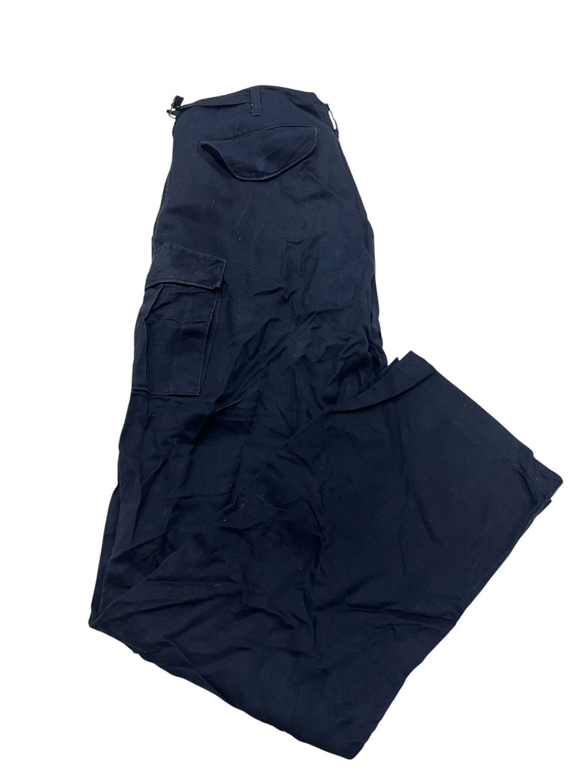 Japanese Brand Dark Blue Adjustable Waist Tactical Cargo Pants Size US 32 / EU 48 - 2 Thumbnail