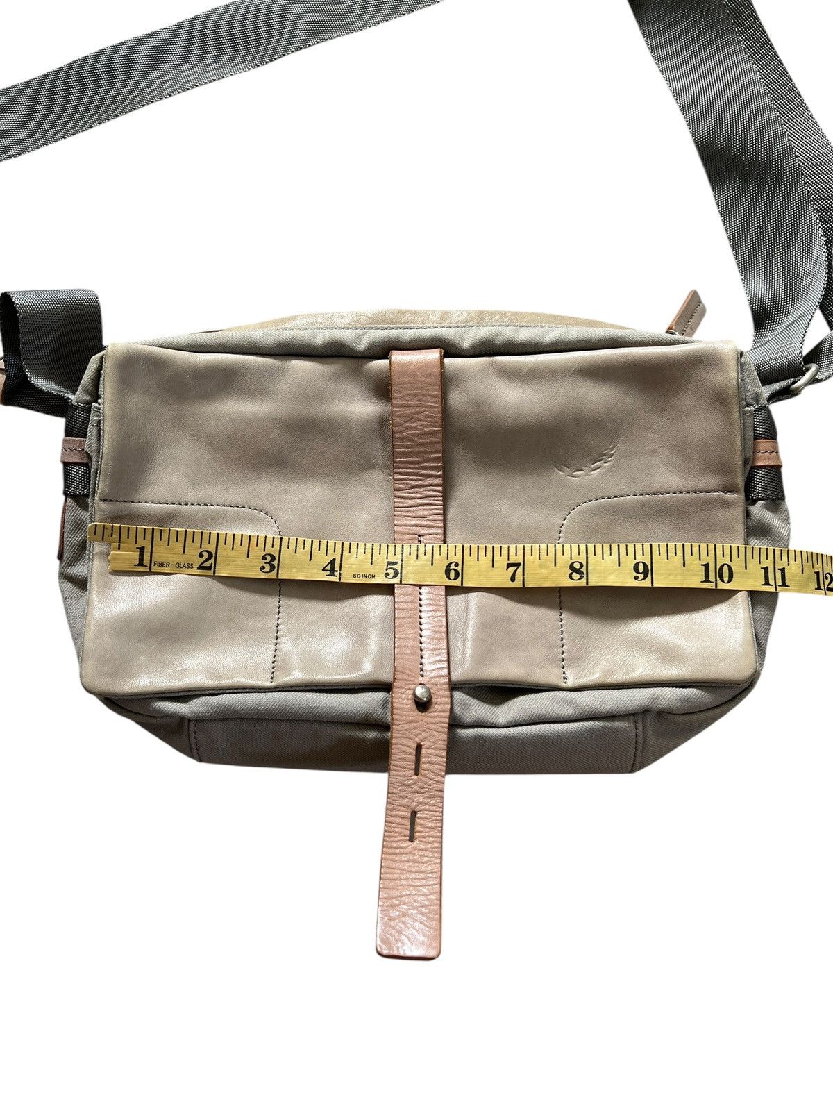 Yohji Yamamoto Yohji Yamamoto Y’SACCS Leather + Canvas Sling Bag Size ONE SIZE - 20 Thumbnail