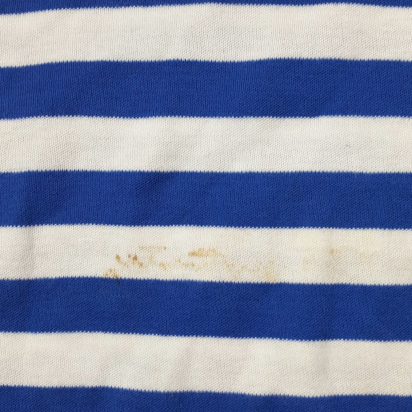 Nautica VINTAGE Tan Jay Mariners Club Women's Size Small Striped Blue T Shirt Top Sleeve Crew Neck Short Sleeve… Size S / US 4 / IT 40 - 6 Thumbnail