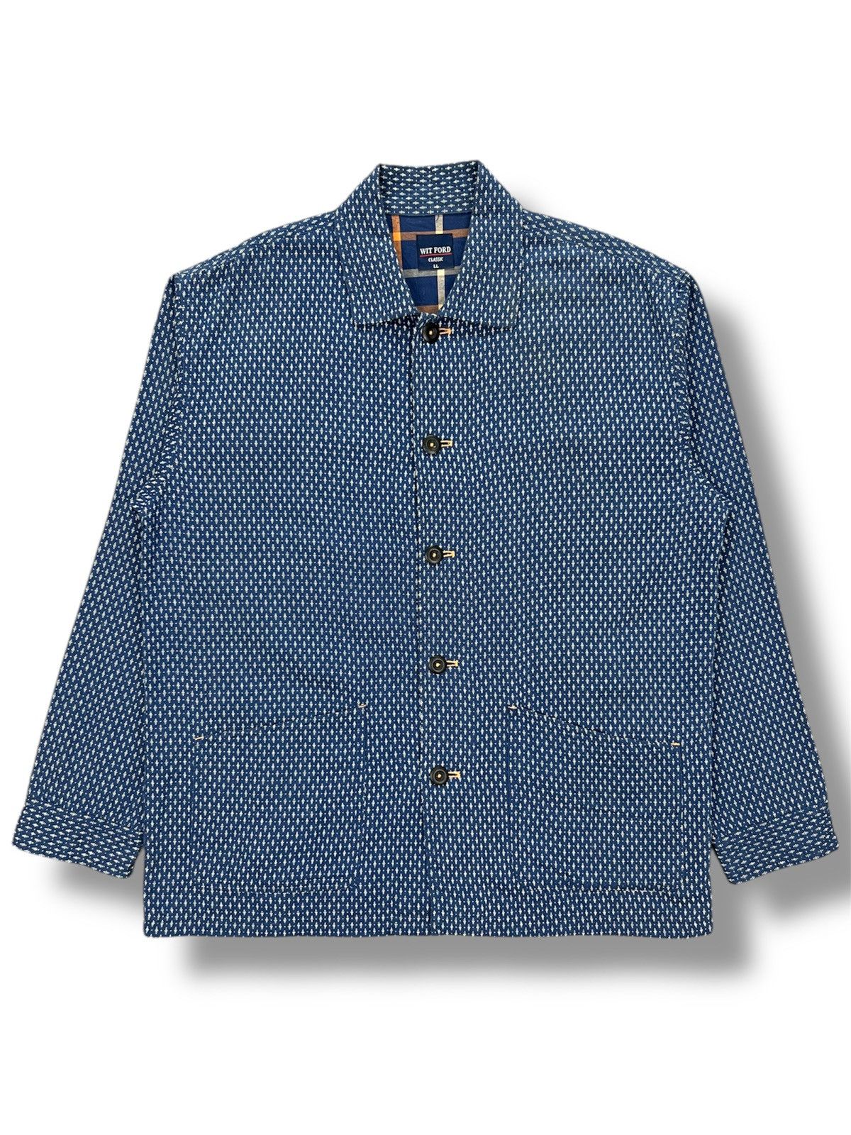 Japanese Brand Wit Ford Classic Sashiko Chore Jacket Size US L / EU 52-54 / 3 - 1 Thumbnail