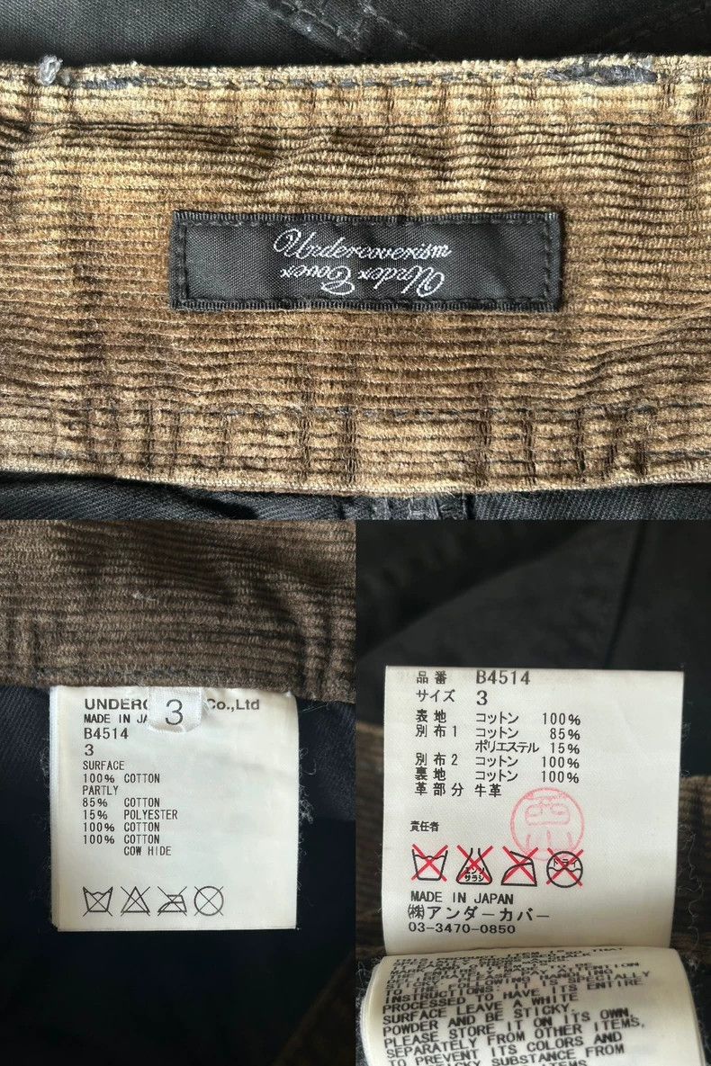 Undercover Undercover size 3 08 aw brushed wax patchwork overalls pan Size US 30 / EU 46 - 8 Thumbnail