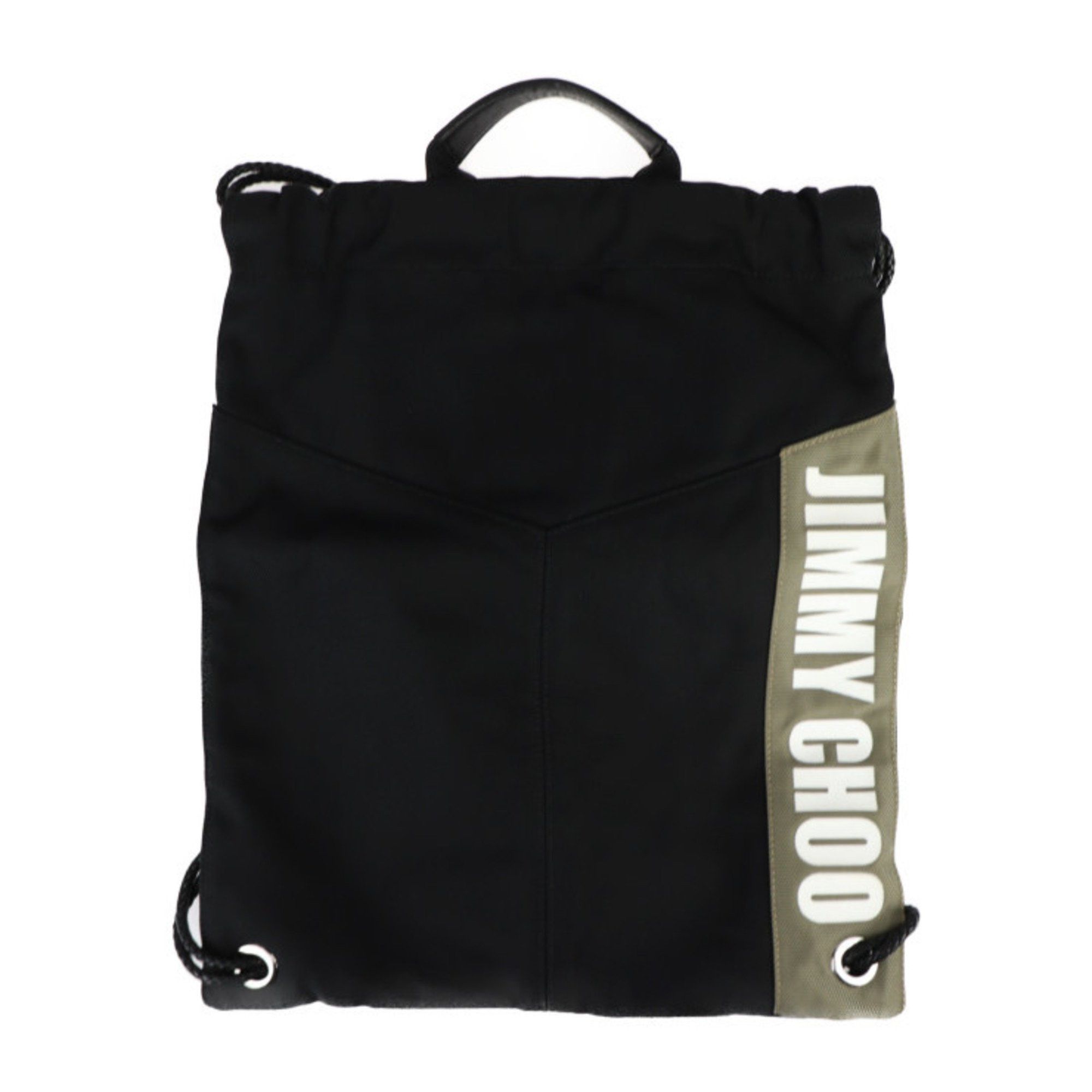 Jimmy Choo JIMMY CHOO MARLON Backpack/Daypack - Nylon canvas x leather black backpack tote bag R2405093007018 Size ONE SIZE - 1 Thumbnail