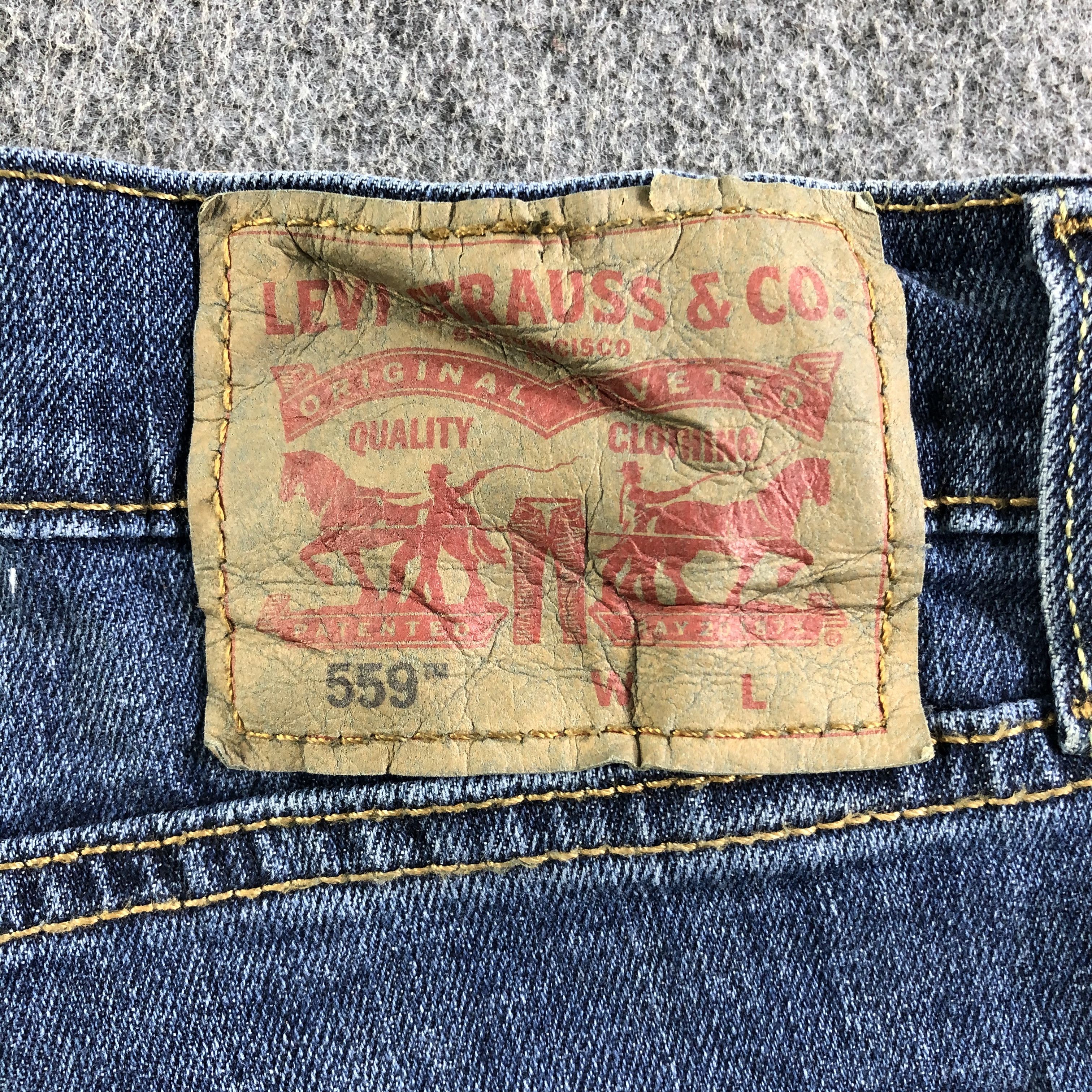Levi's Vintage Blue Wash Levis 559 Jeans-J4224 Size US 44 / EU 60 - 5 Thumbnail