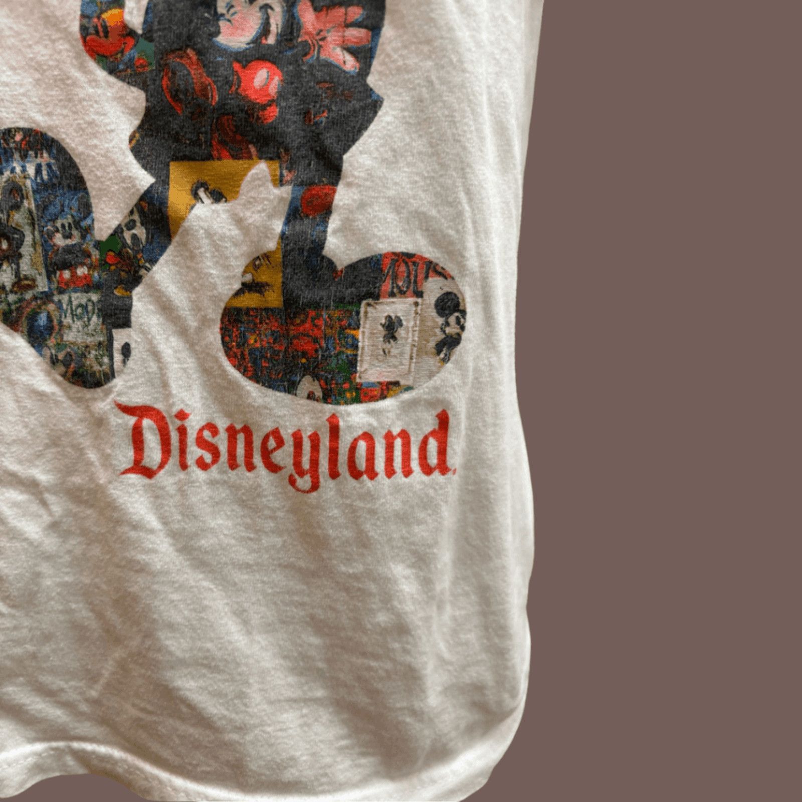 Disney Vintage Disneyland Mickey Collage T-Shirt – Y2K Disneycore Size US S / EU 44-46 / 1 - 4 Thumbnail
